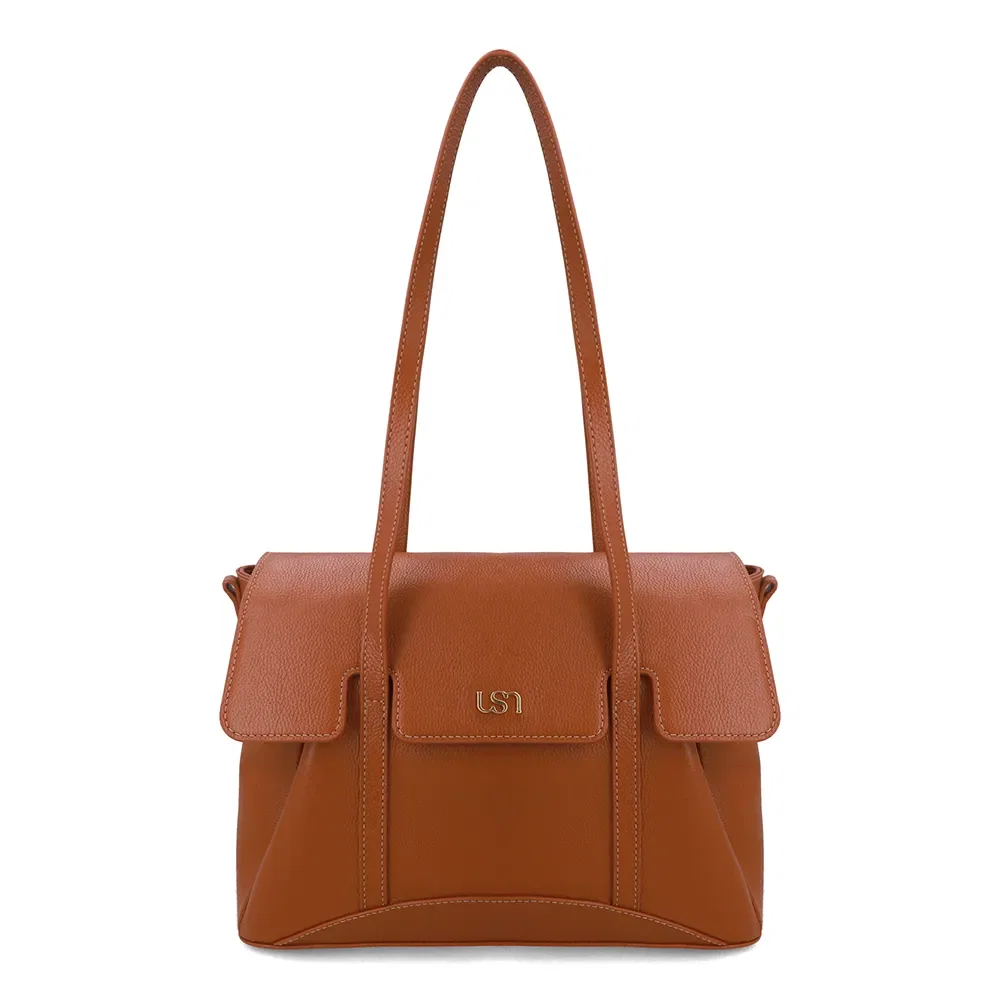 Bolsa Shopper Couro Marrom