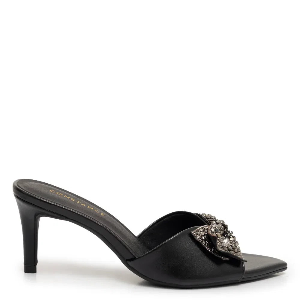 Tamanco Preto Laço Strass