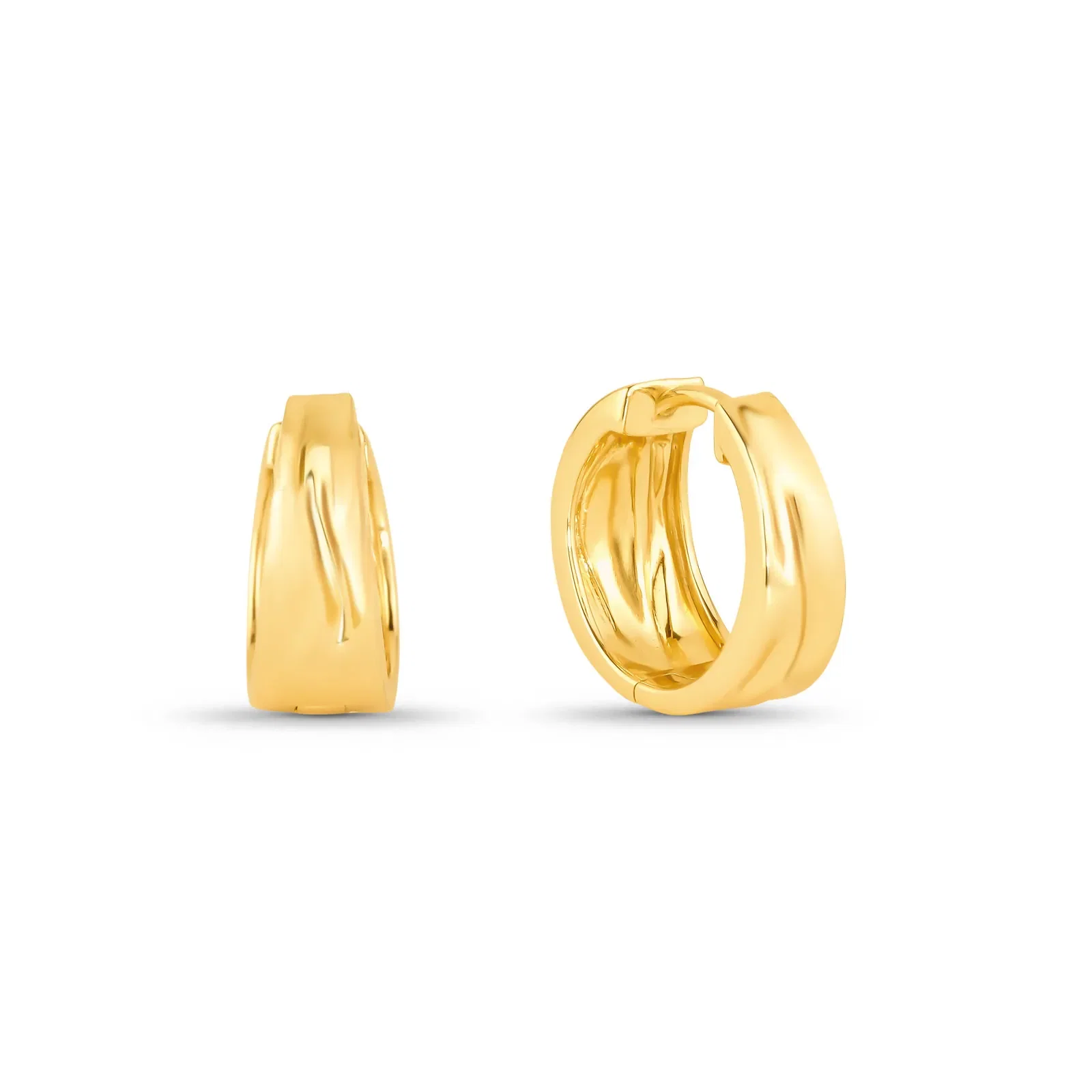 Argola Life em Prata 925 com Banho de Ouro Amarelo 18k, 18mm