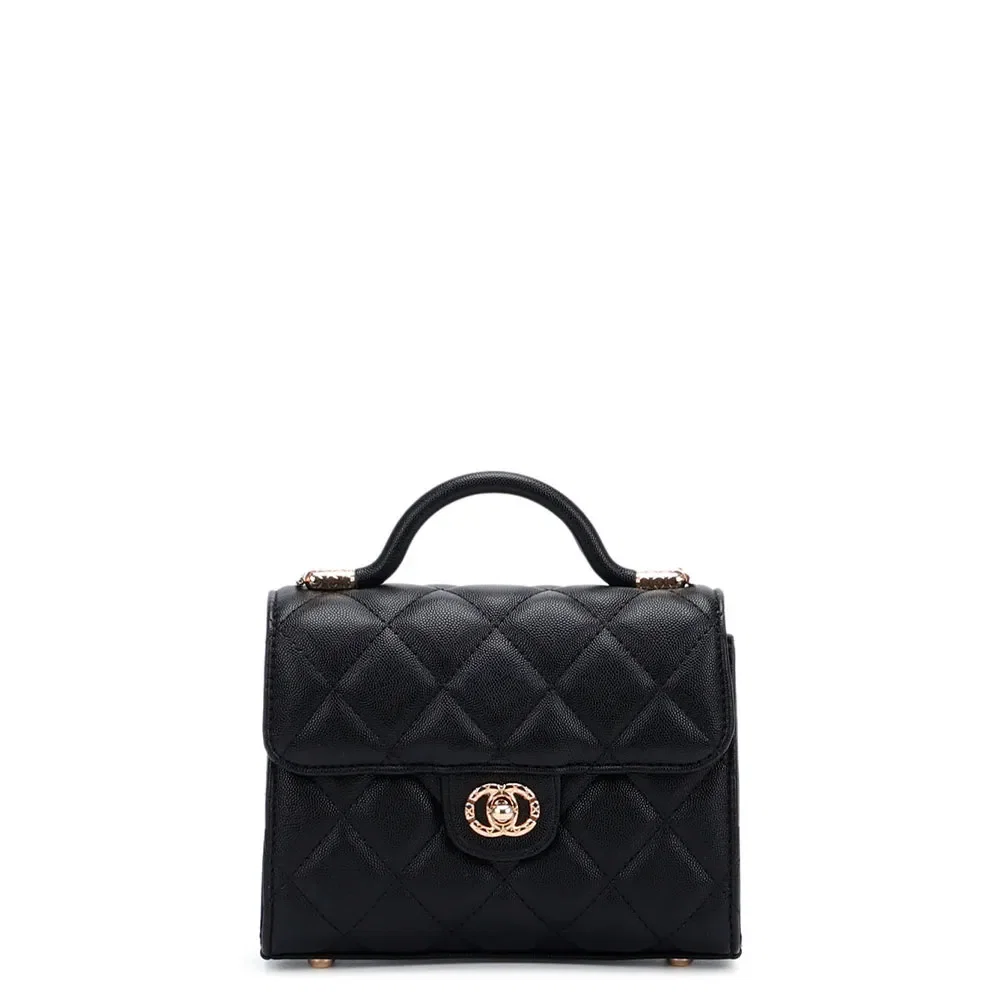 Bolsa Pequena Matelassê Preta