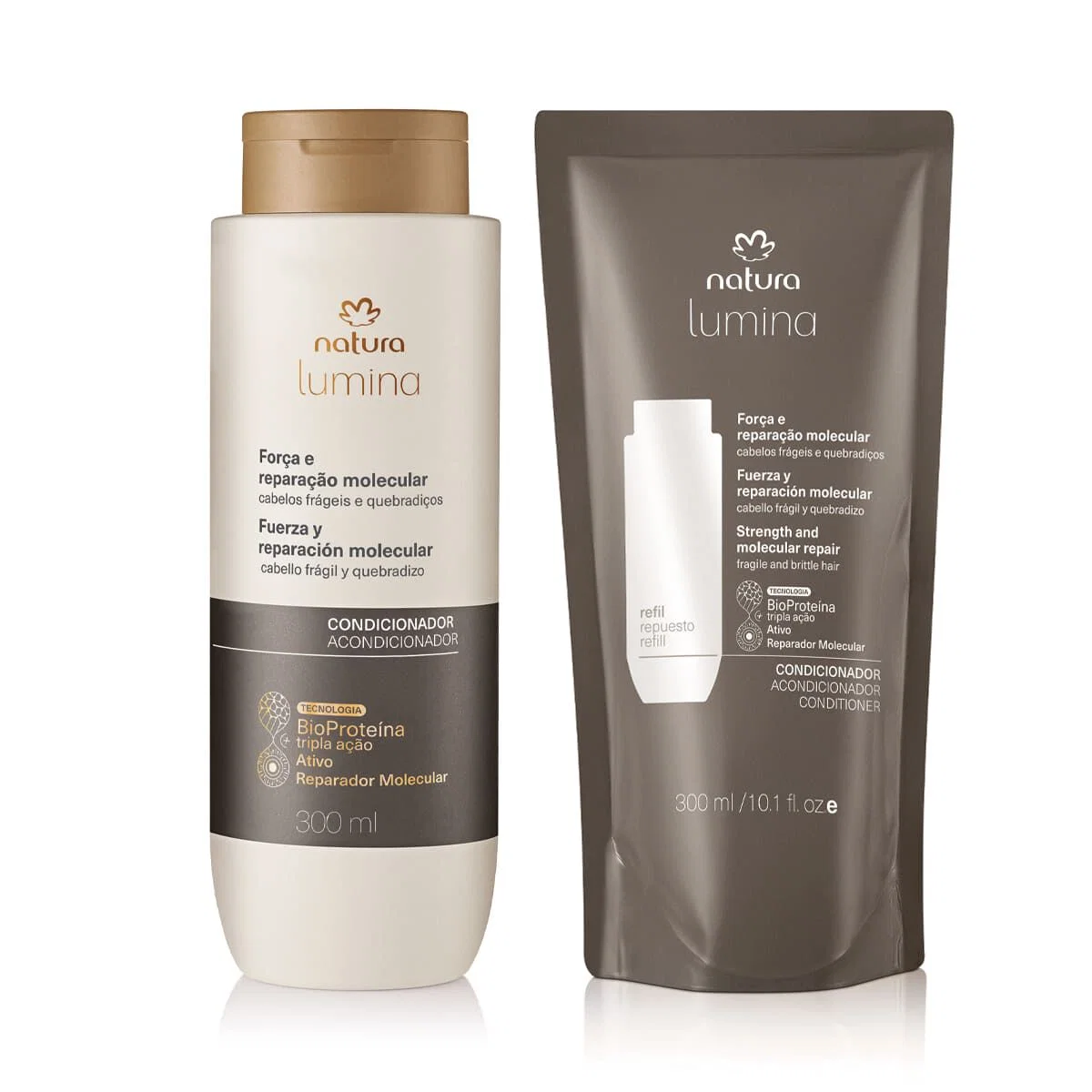 Kit Condicionador Lumina Força e Reparação Molecular com Refil — imagem 1