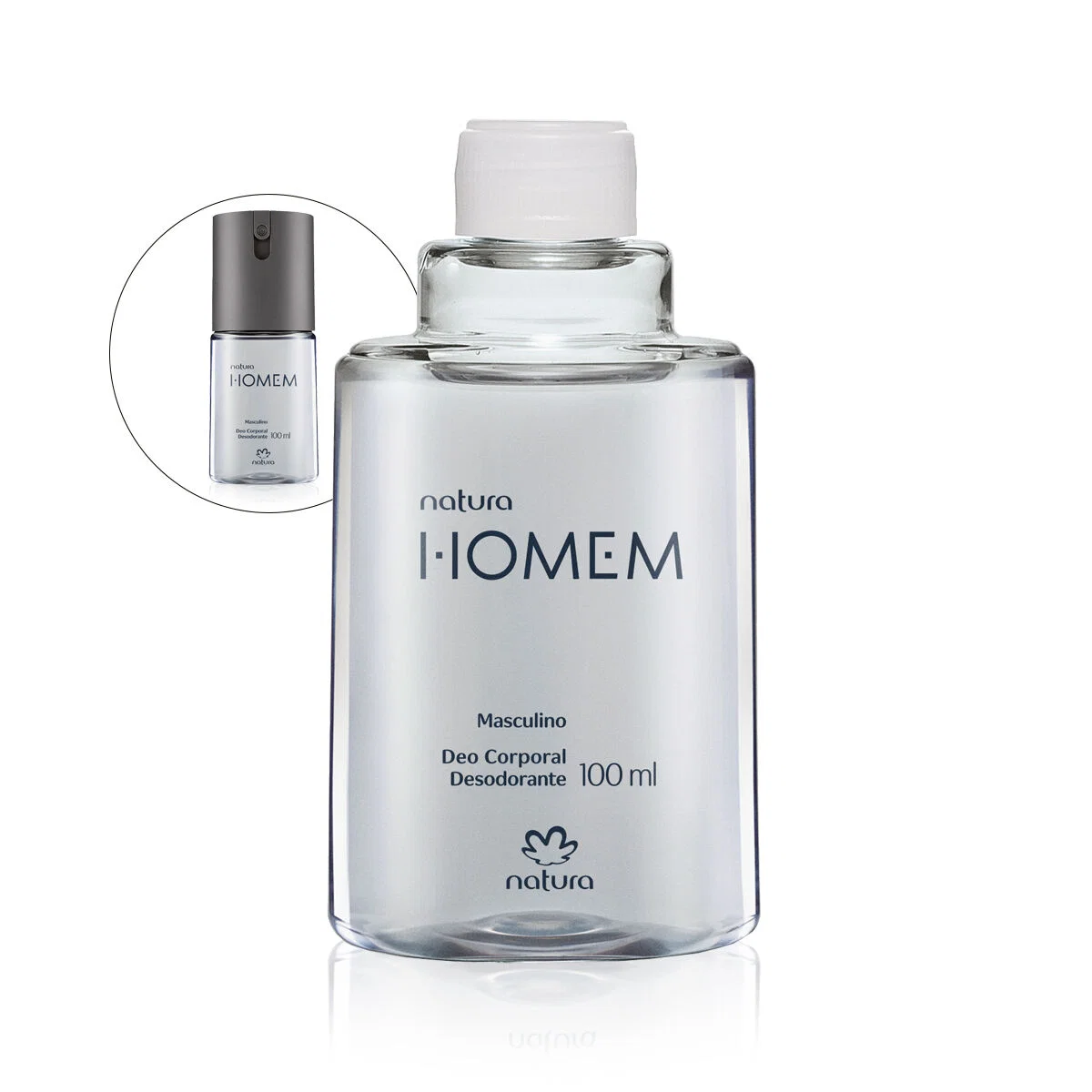 Refil Desodorante Corporal Natura Homem 100 ml — imagem 1