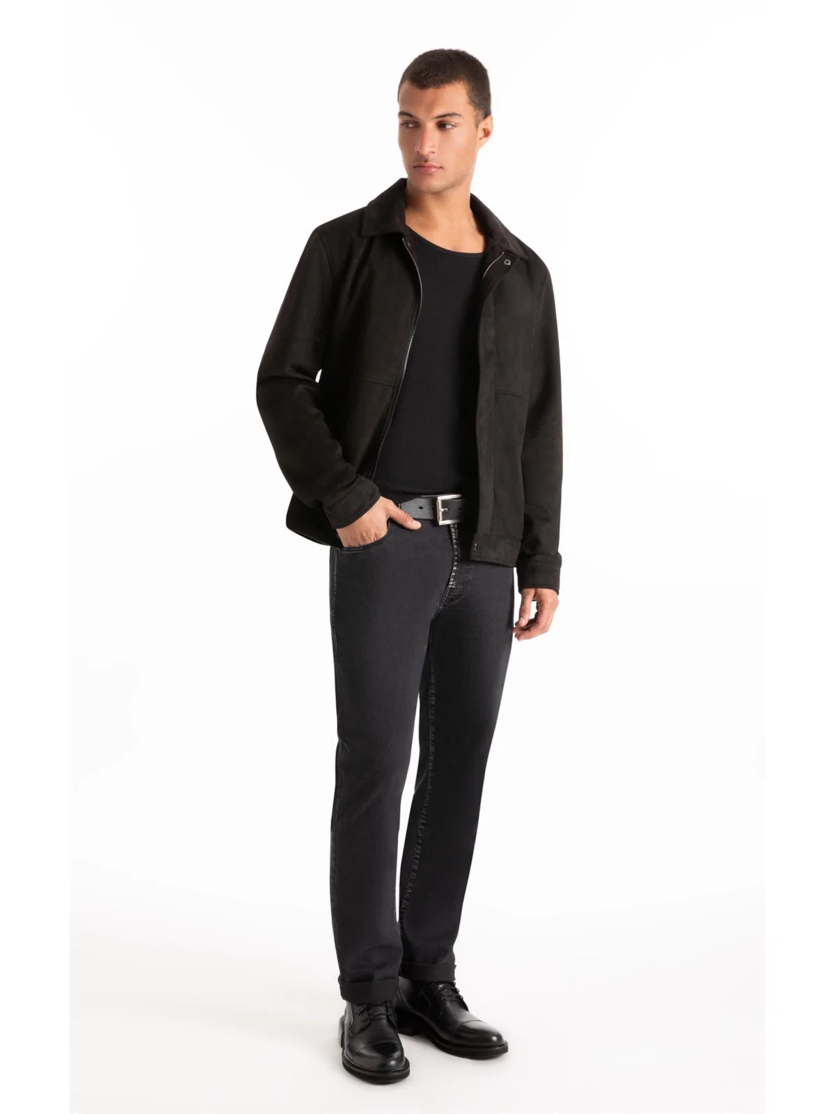 Calça First Black Classic 5 Pockets Lav. Black C/ Luva