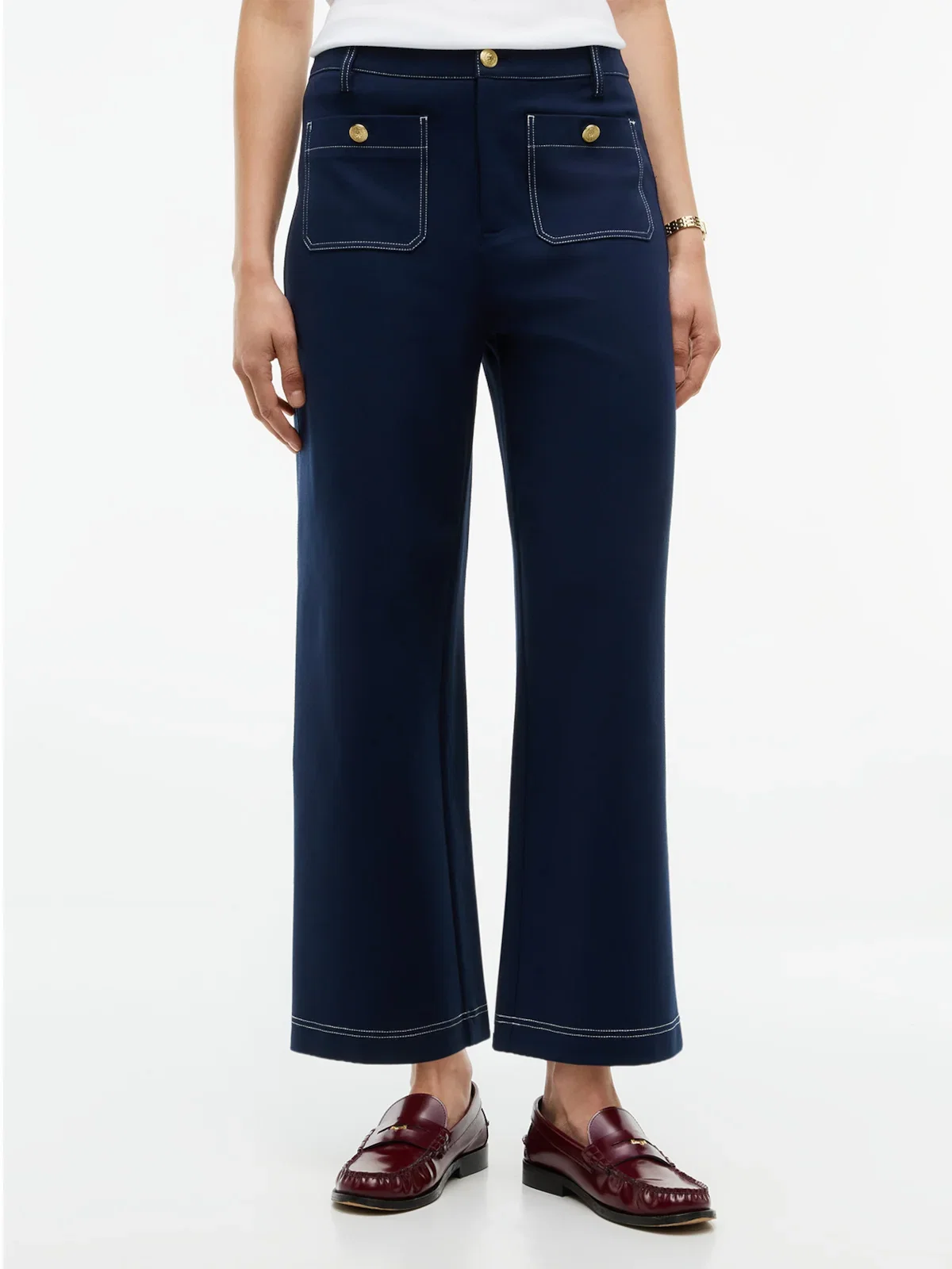 Calça Ponte Top Costura Aparente