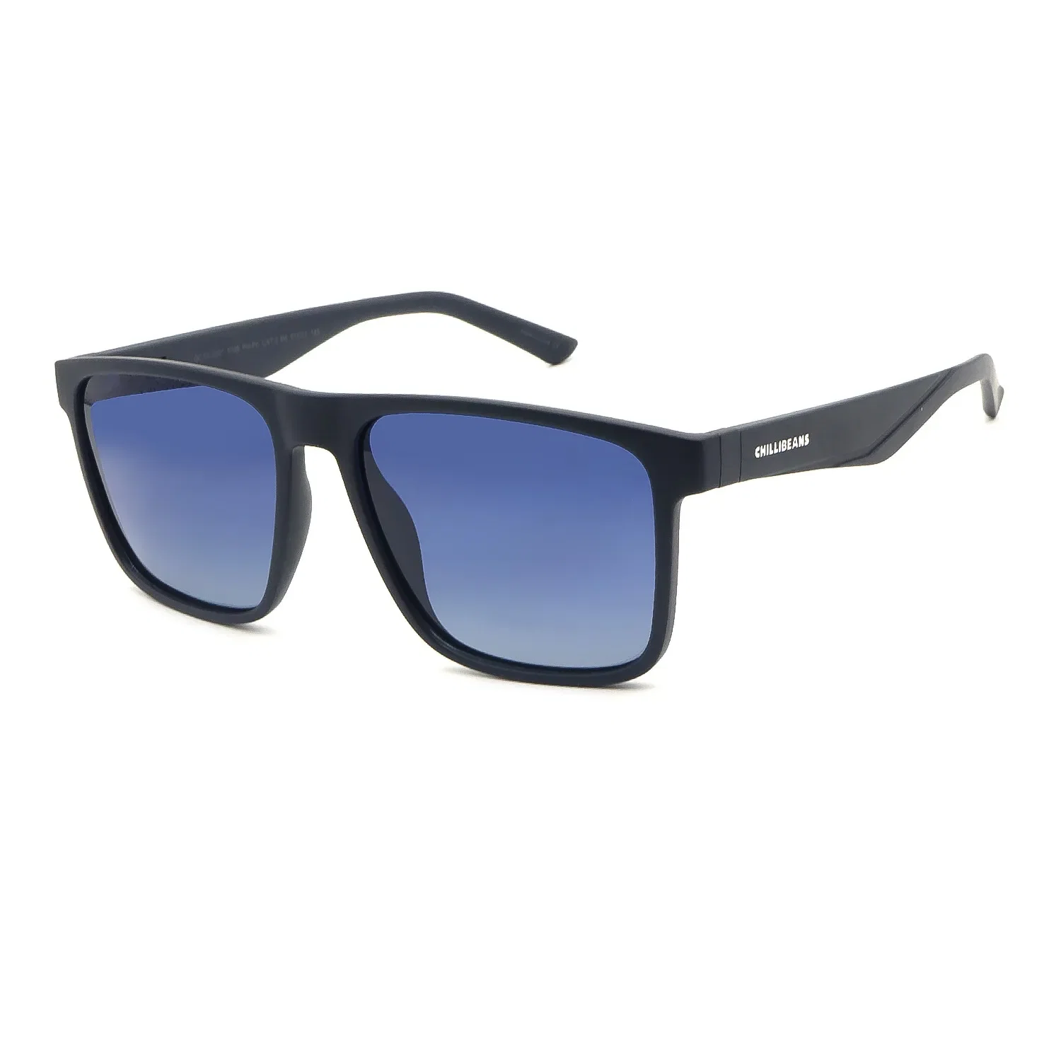 Óculos de Sol Masculino Chilli Beans Quadrado Polarizado Degradê Azul — imagem 1
