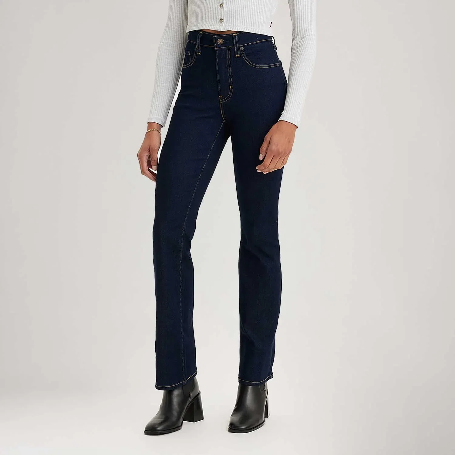 Calça Jeans Levi's® 725® High Rise Bootcut Lavagem Escura — imagem 1