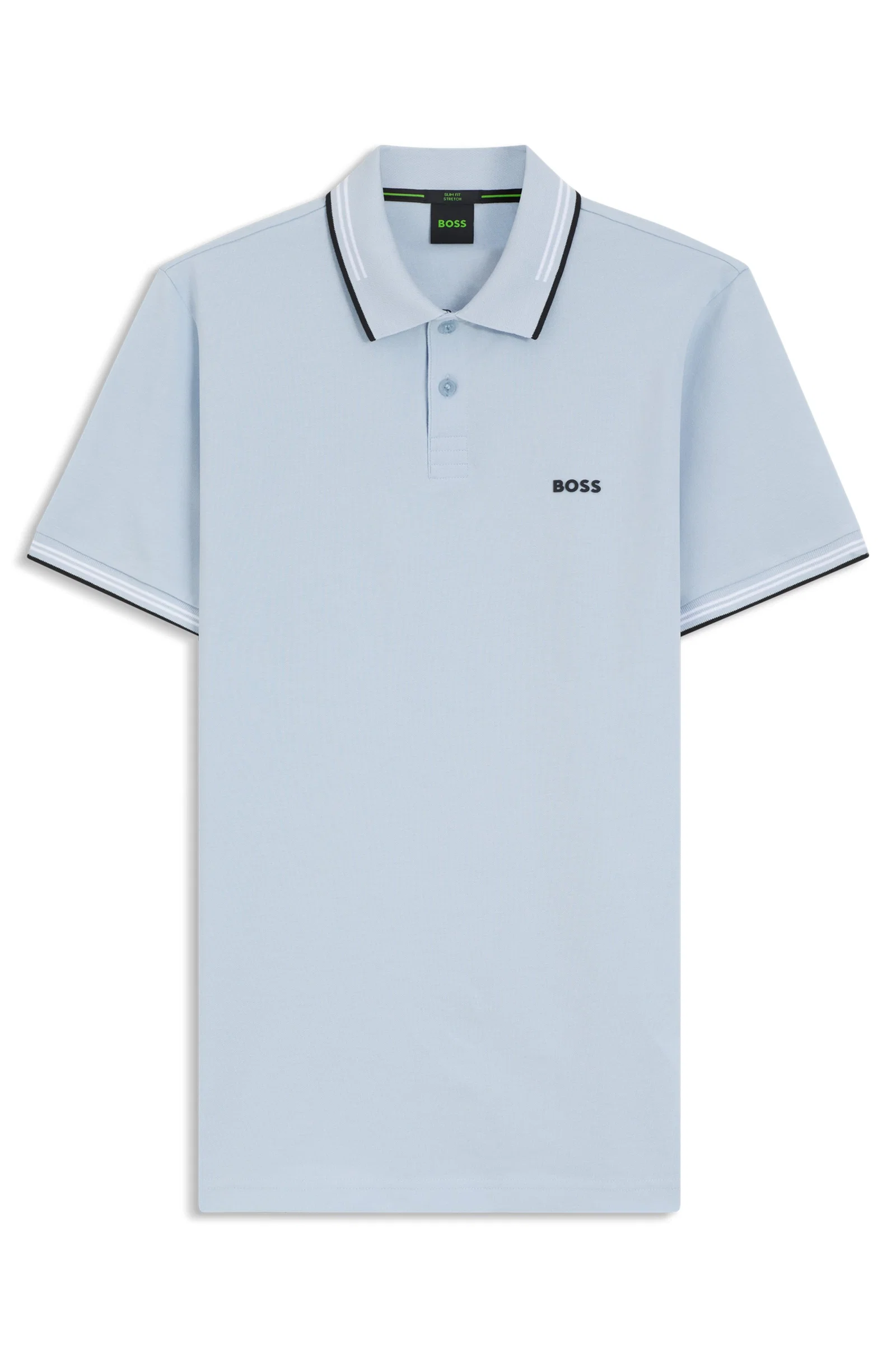 Polo Slim Fit Em Algodão Elástico — imagem 1