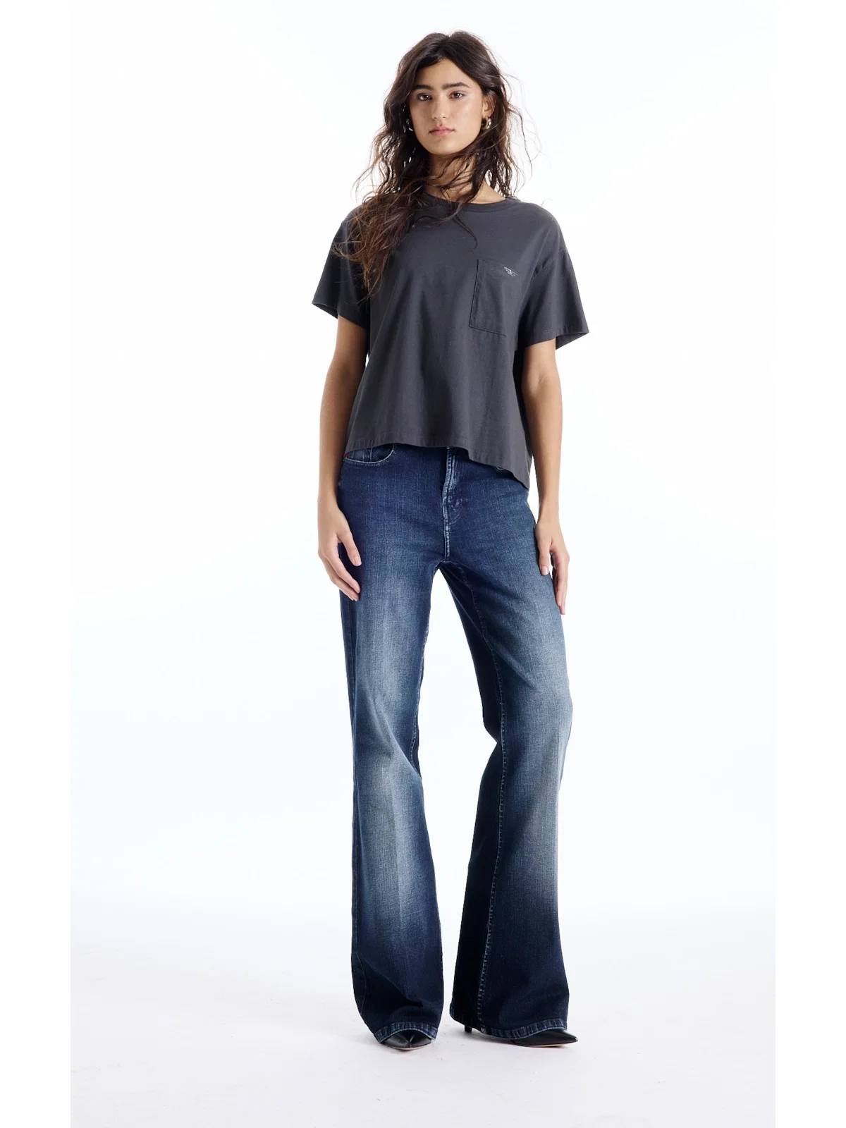 Blusa Cropped Pocket Hotfix Plumbo — imagem 1