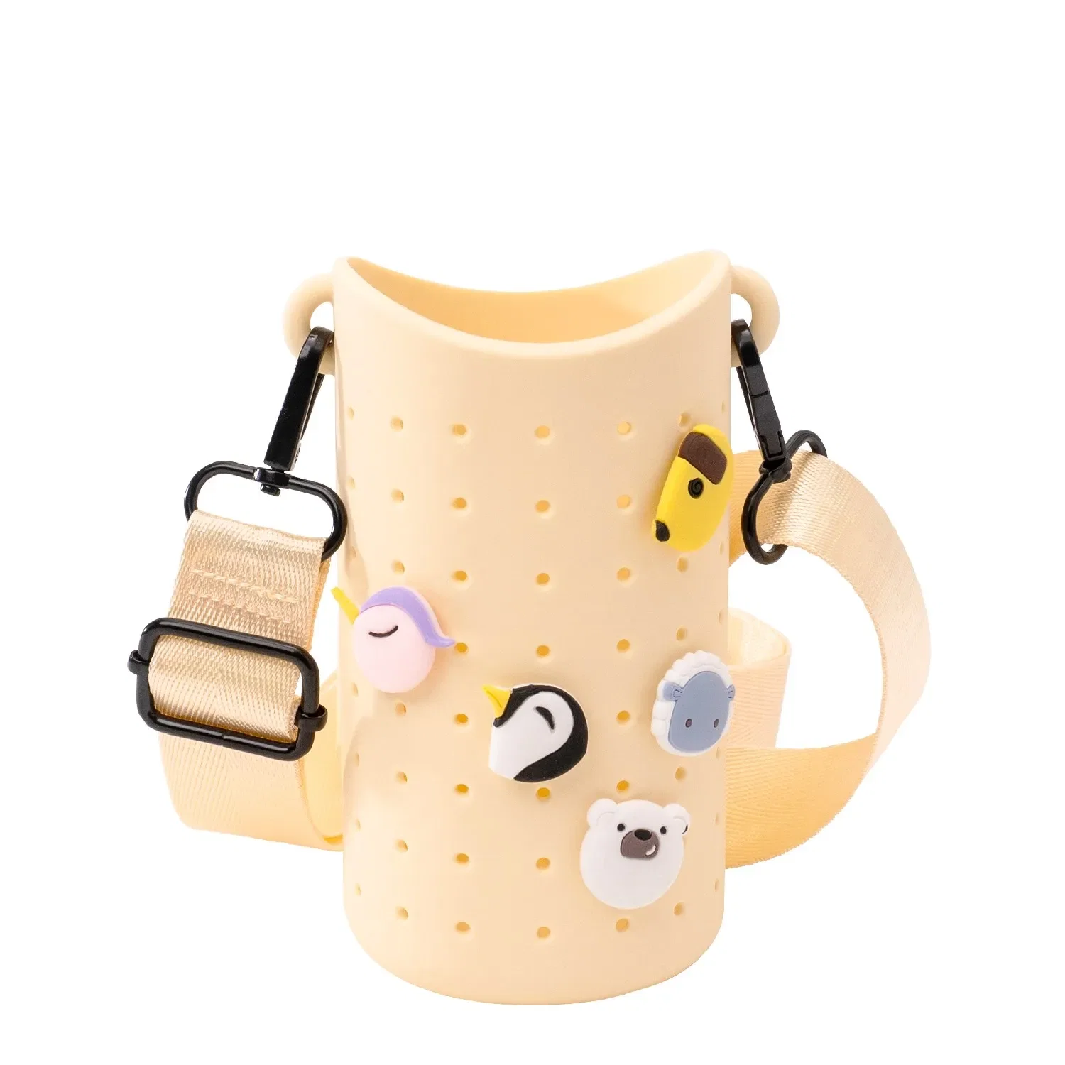 Bolsa Bestie Sling para Garrafa em Silicone Amarela Asobu