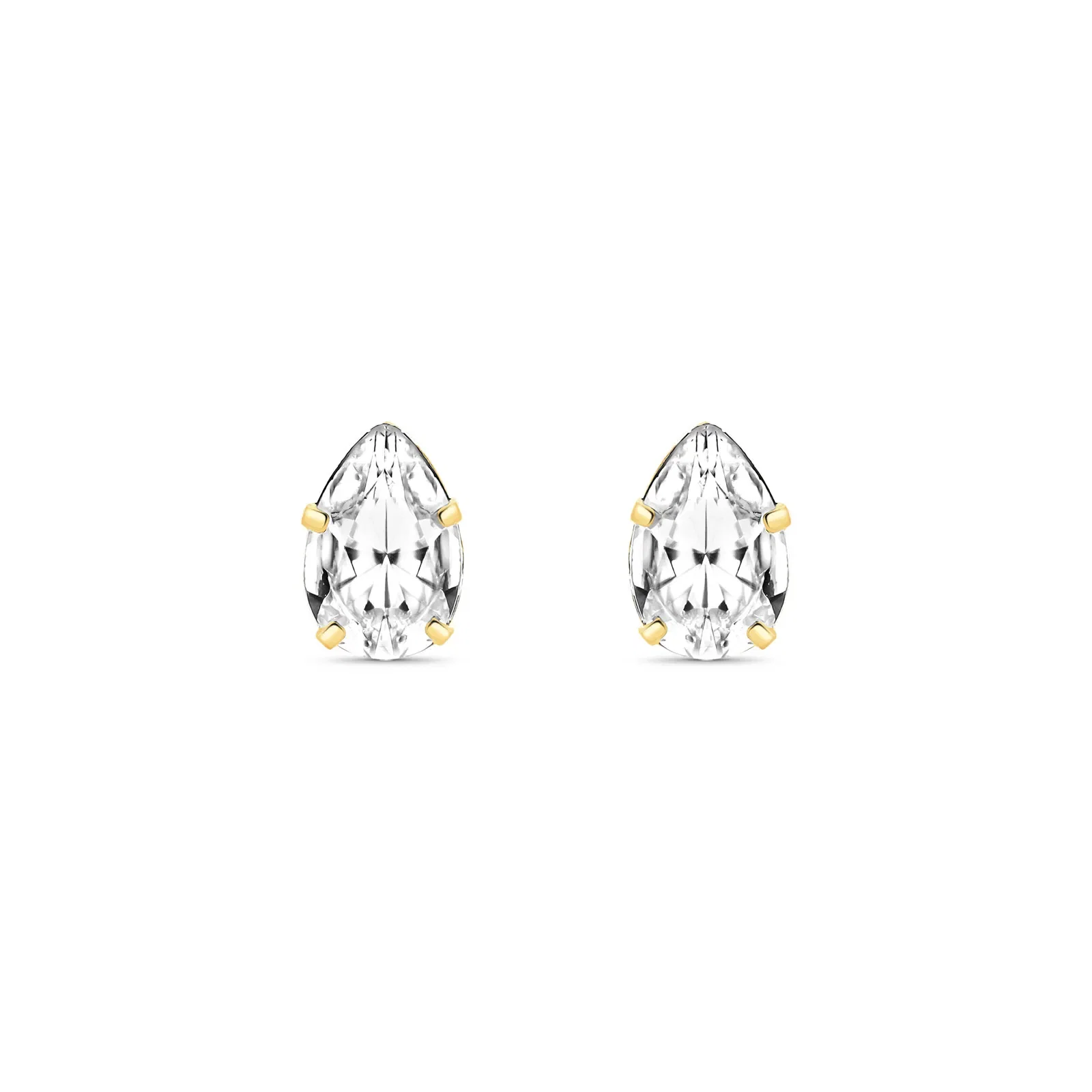 Brinco Gold Stone em Ouro Amarelo 18k com Cristal — imagem 1