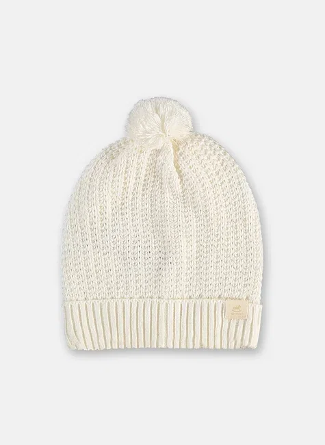 Gorro Unissex Infantil Com Pompom Off White Up Baby