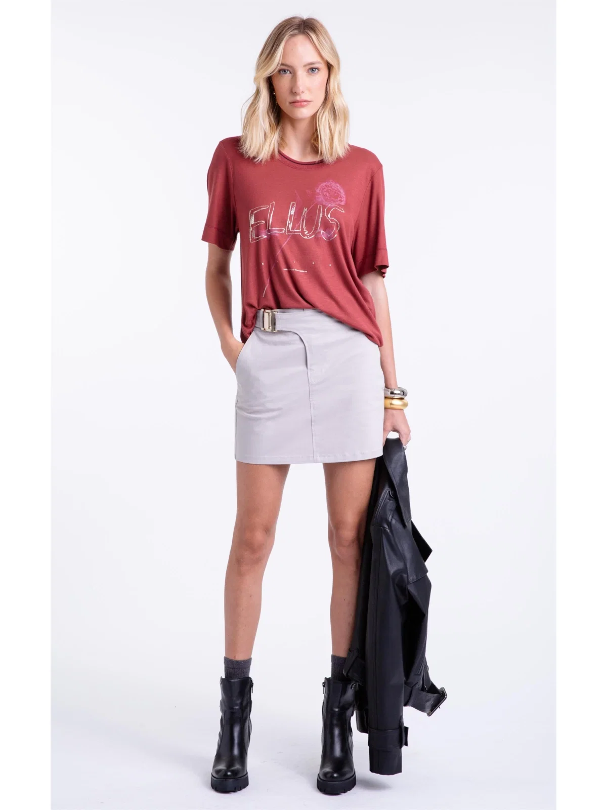 Saia Color Twill Power Fivela Silver — imagem 1