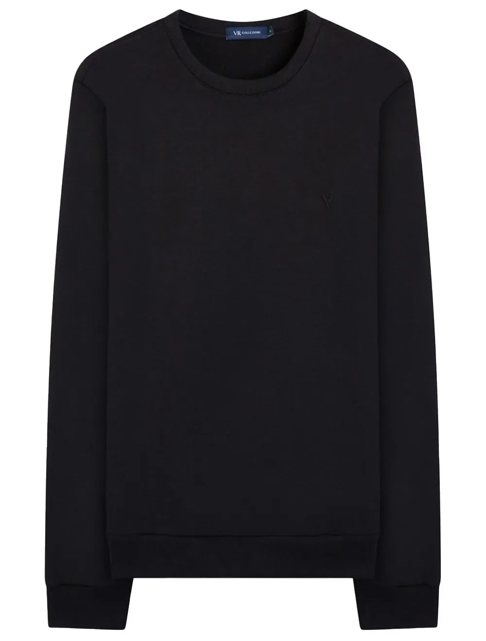 Blusa VR Tricot Masculina Crewneck Preta