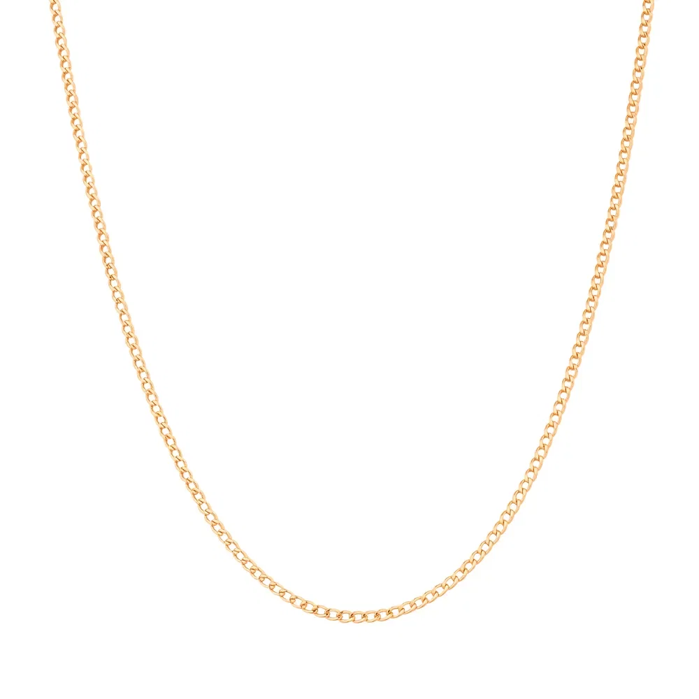 Corrente Groumet em Ouro Rosé 18k, 50cm — imagem 1