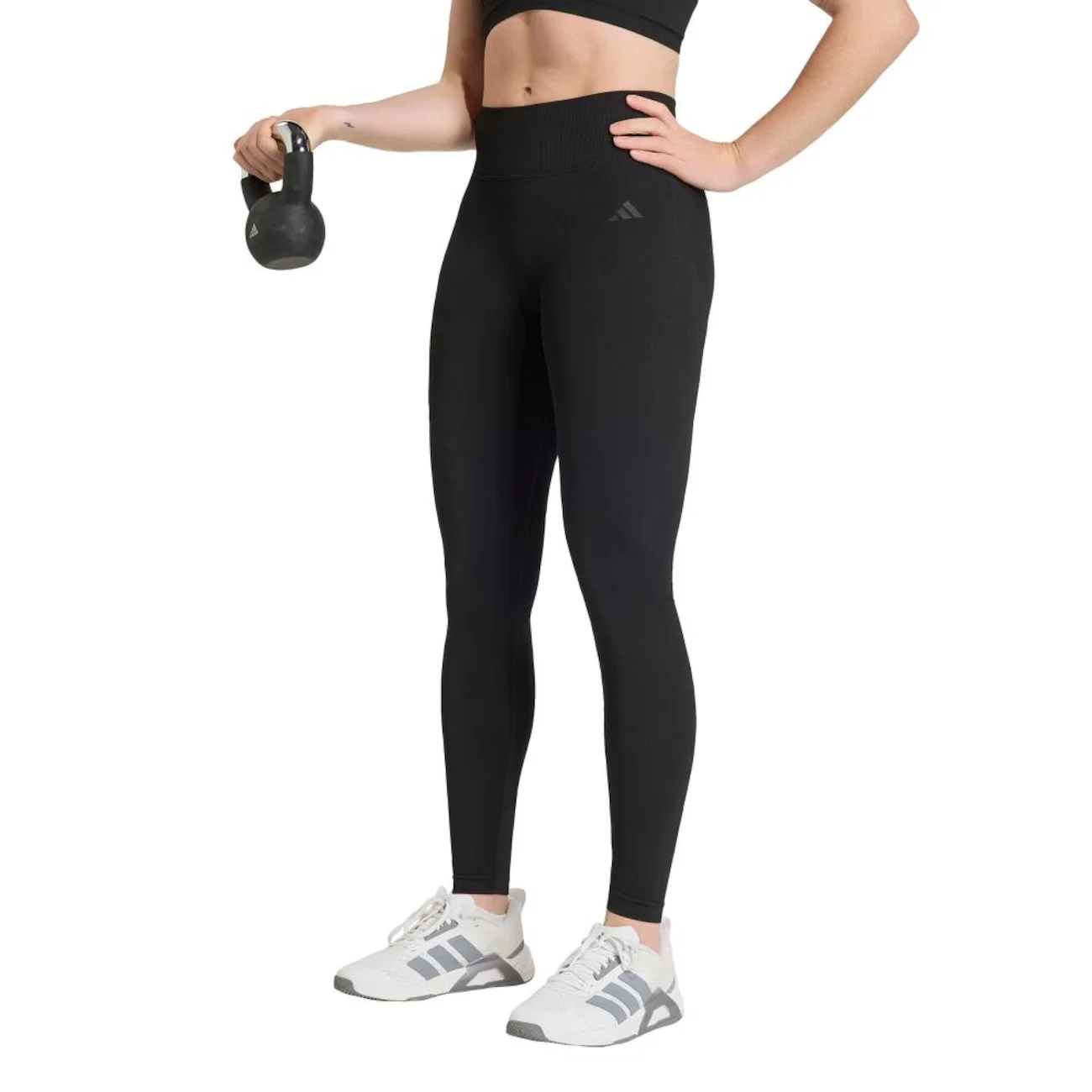 Calça Legging de Malha Essentials Scrunch 7/8 Adidas Feminino