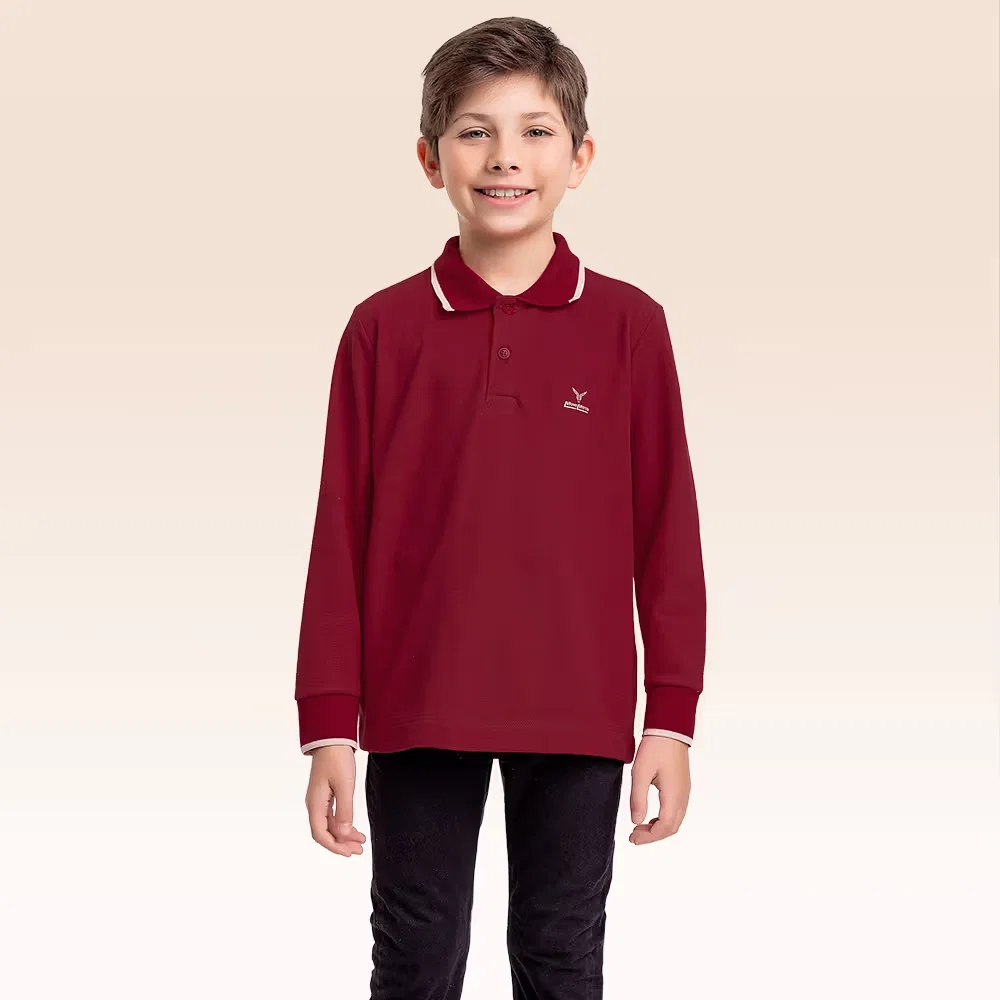 Camisa polo manga longa