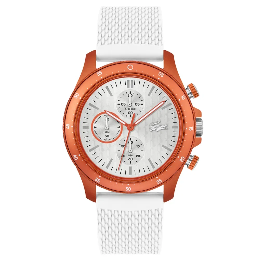 Relógio Lacoste Masculino Borracha Branco 2011329 — imagem 1