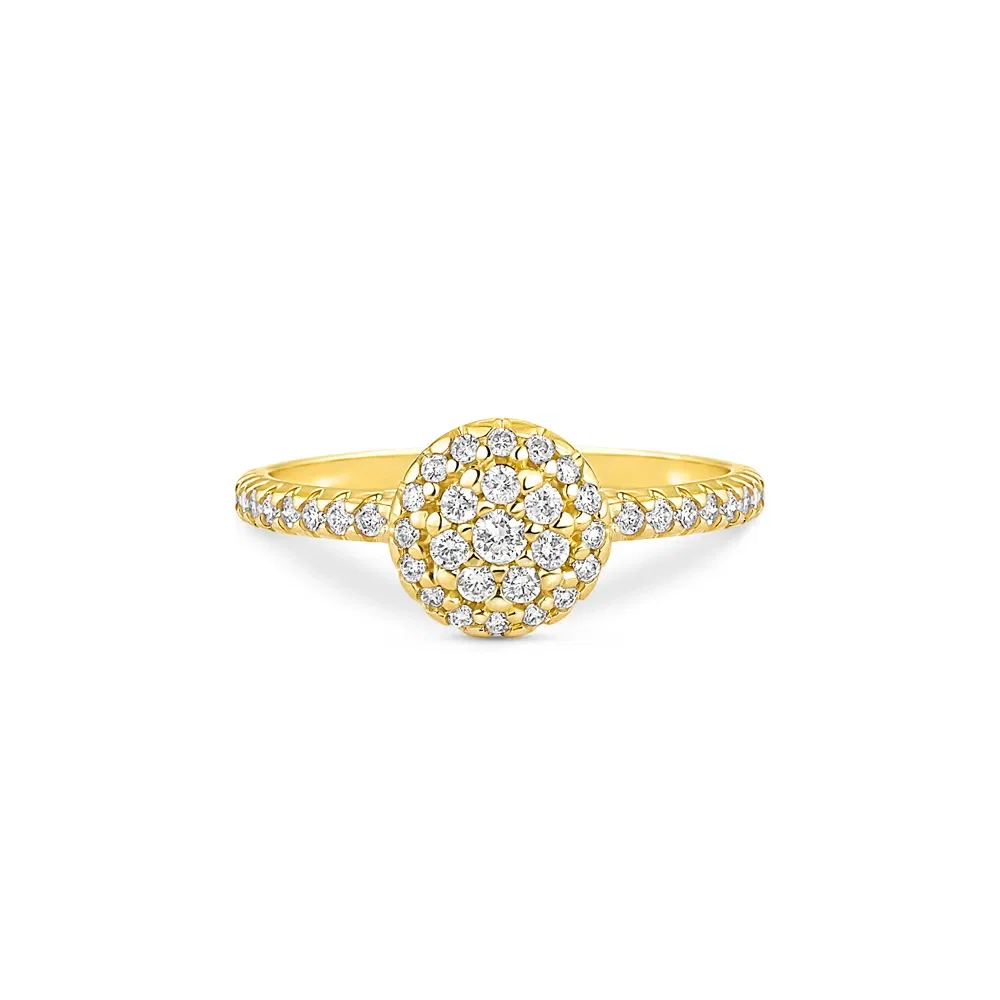 Anel Lumina em Ouro Amarelo 18k com Diamantes 0,49 ct — imagem 1