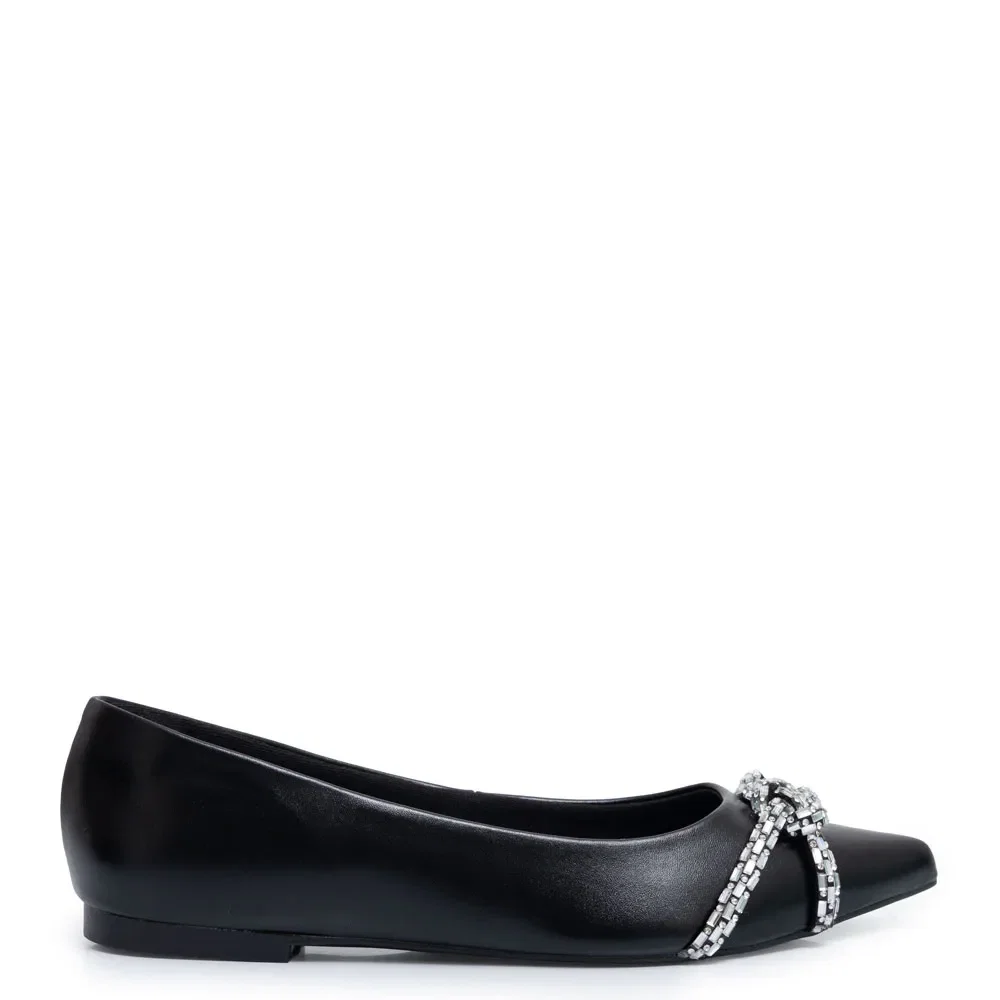 Sapatilha Preta Strass