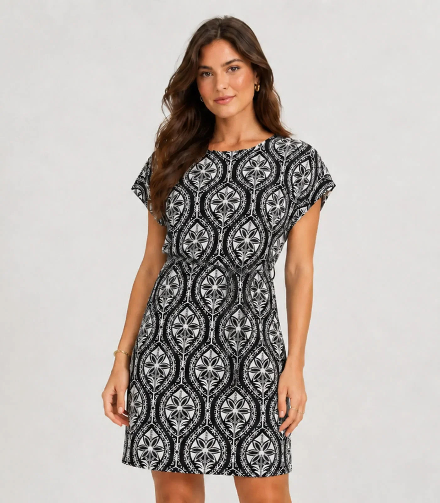 Vestido Curto Em Visco Premiere Infinita Cor Preto