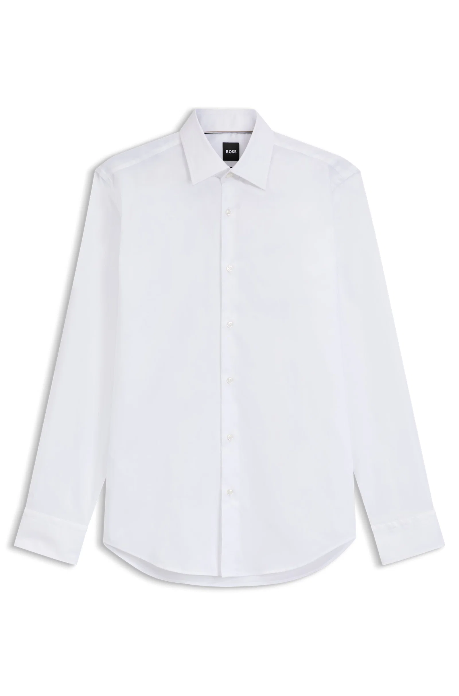 Camisa Regular Fit Em Popelina De Algodão Easy Iron