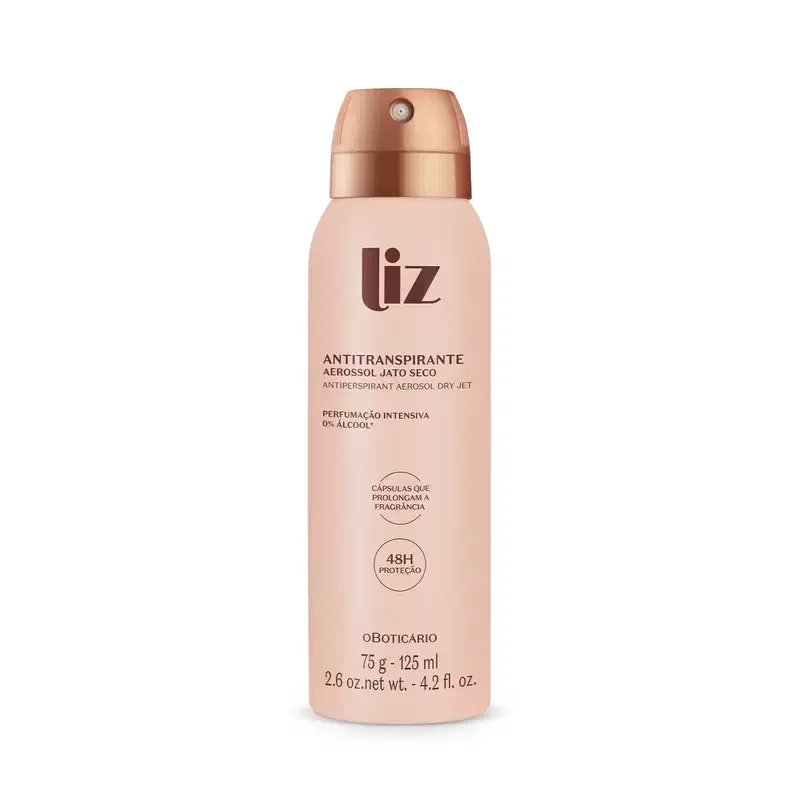 Desodorante Antitranspirante Aerossol Liz 75g/125ml