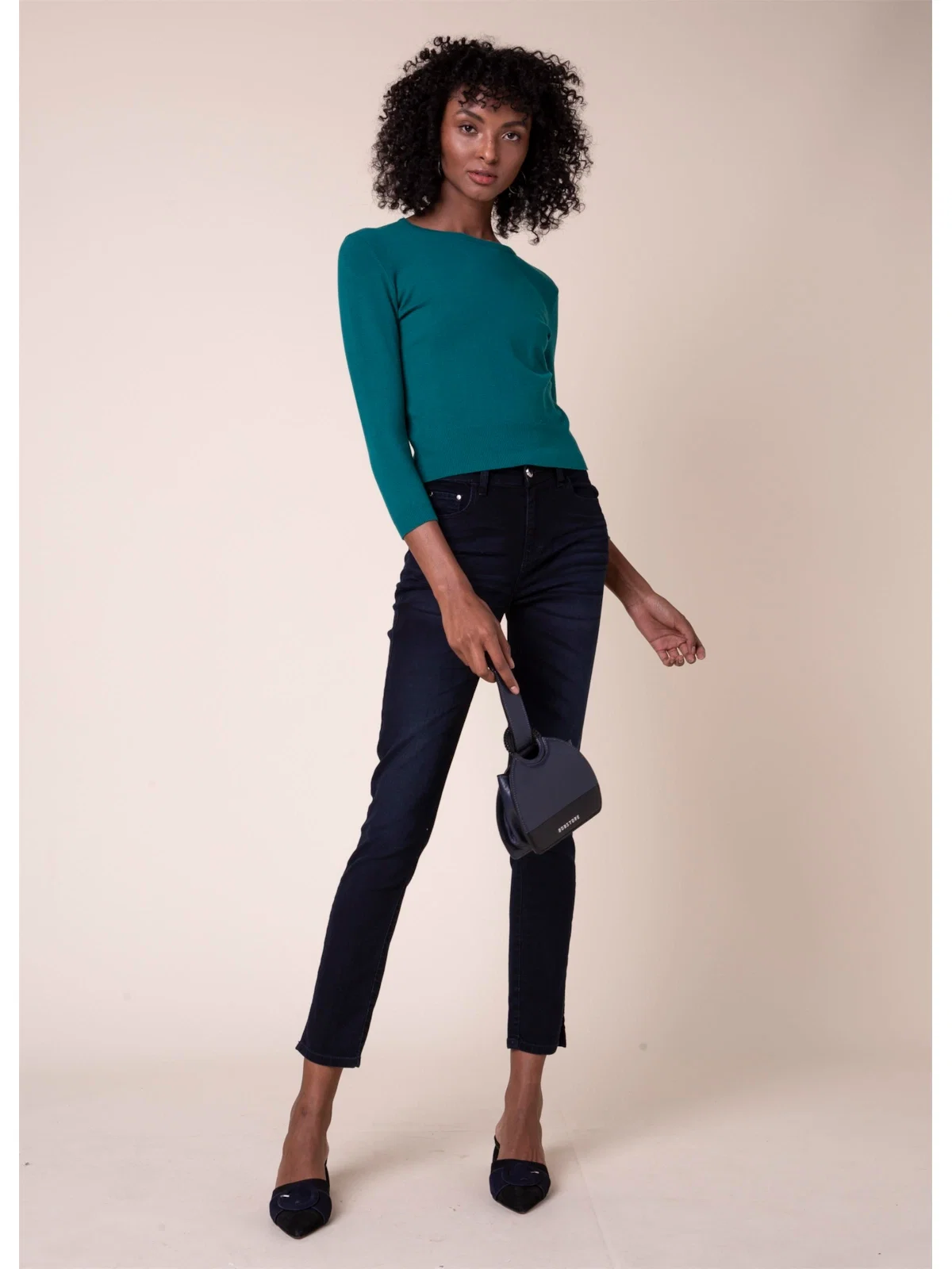 Deep Sea Elastic Ii Sofia Skinny 5pckt Lav.Escuro C/ 3d B-206 Lav.Escuro C/ 3d — imagem 1