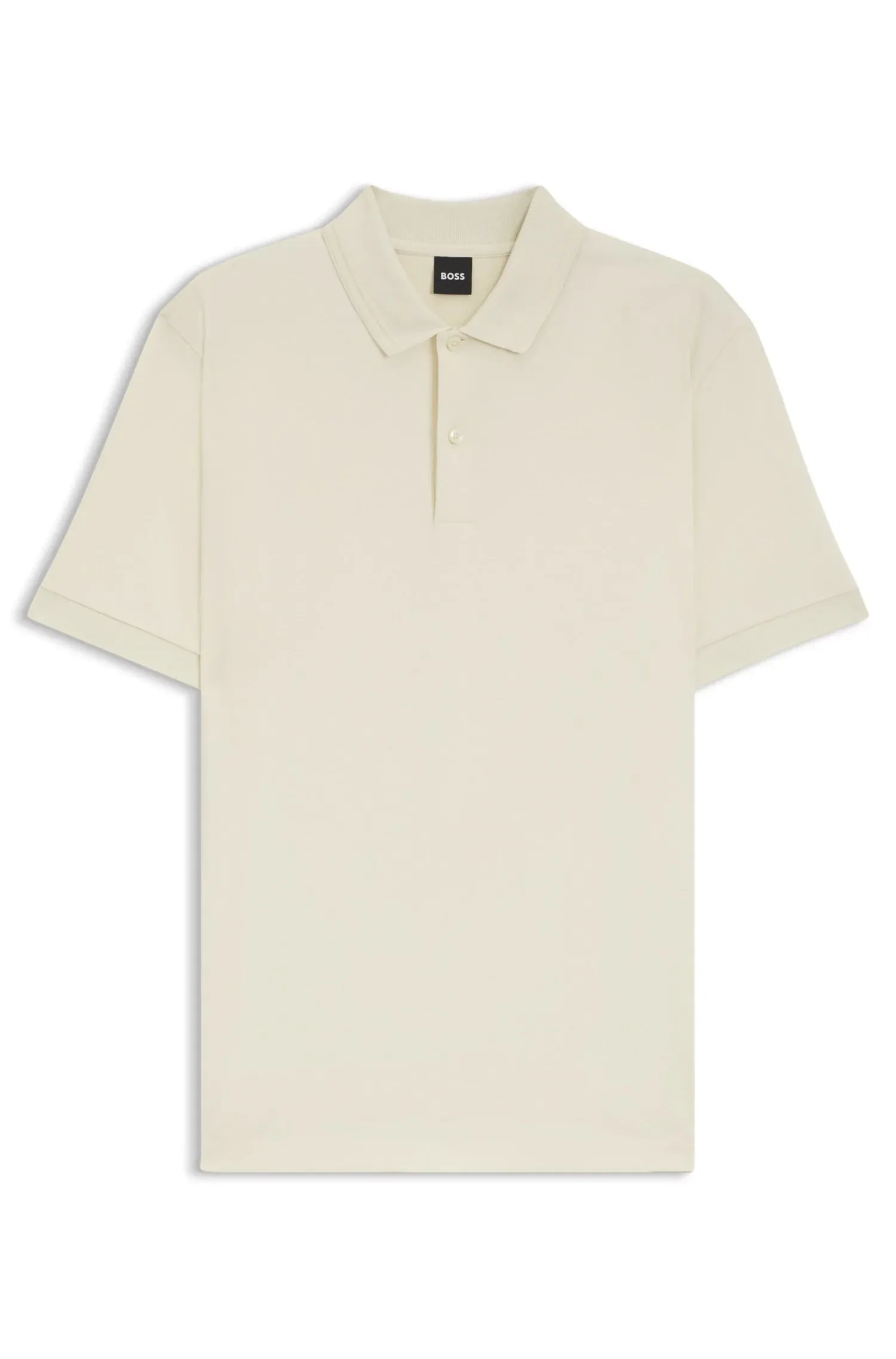 Polo De Mistura De Algodão Com Monograma
