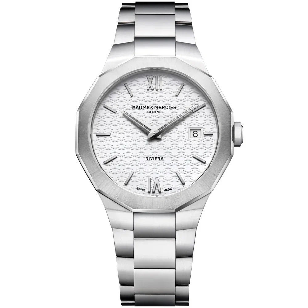 Relógio Baume & Mercier Riviera Masculino em Aço Prateado M0A10845