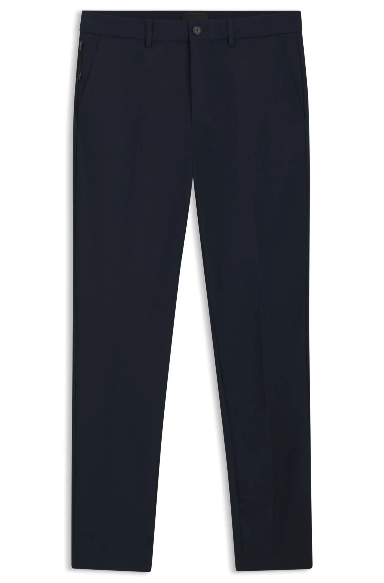 Calça Slim Fit Em Mistura De Algodão E Elastano