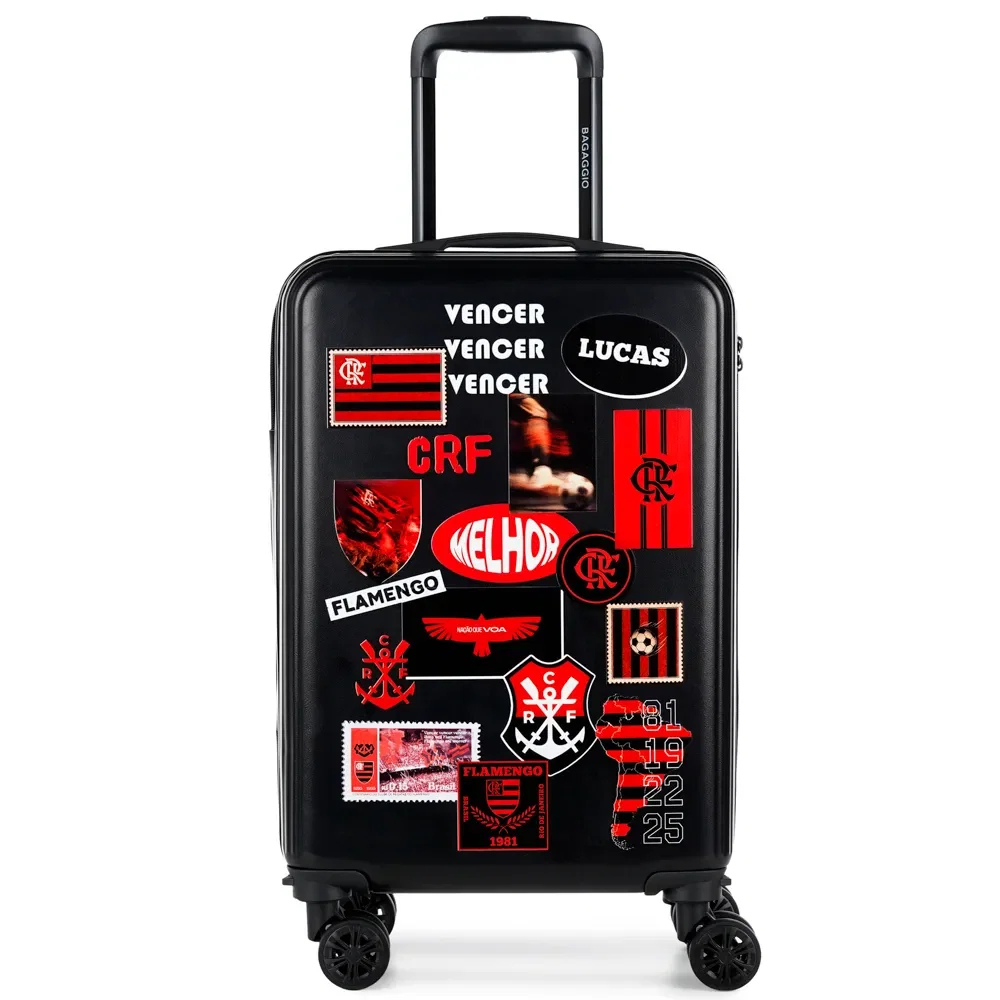 Mala de Bordo My Way Selos Flamengo Preto
