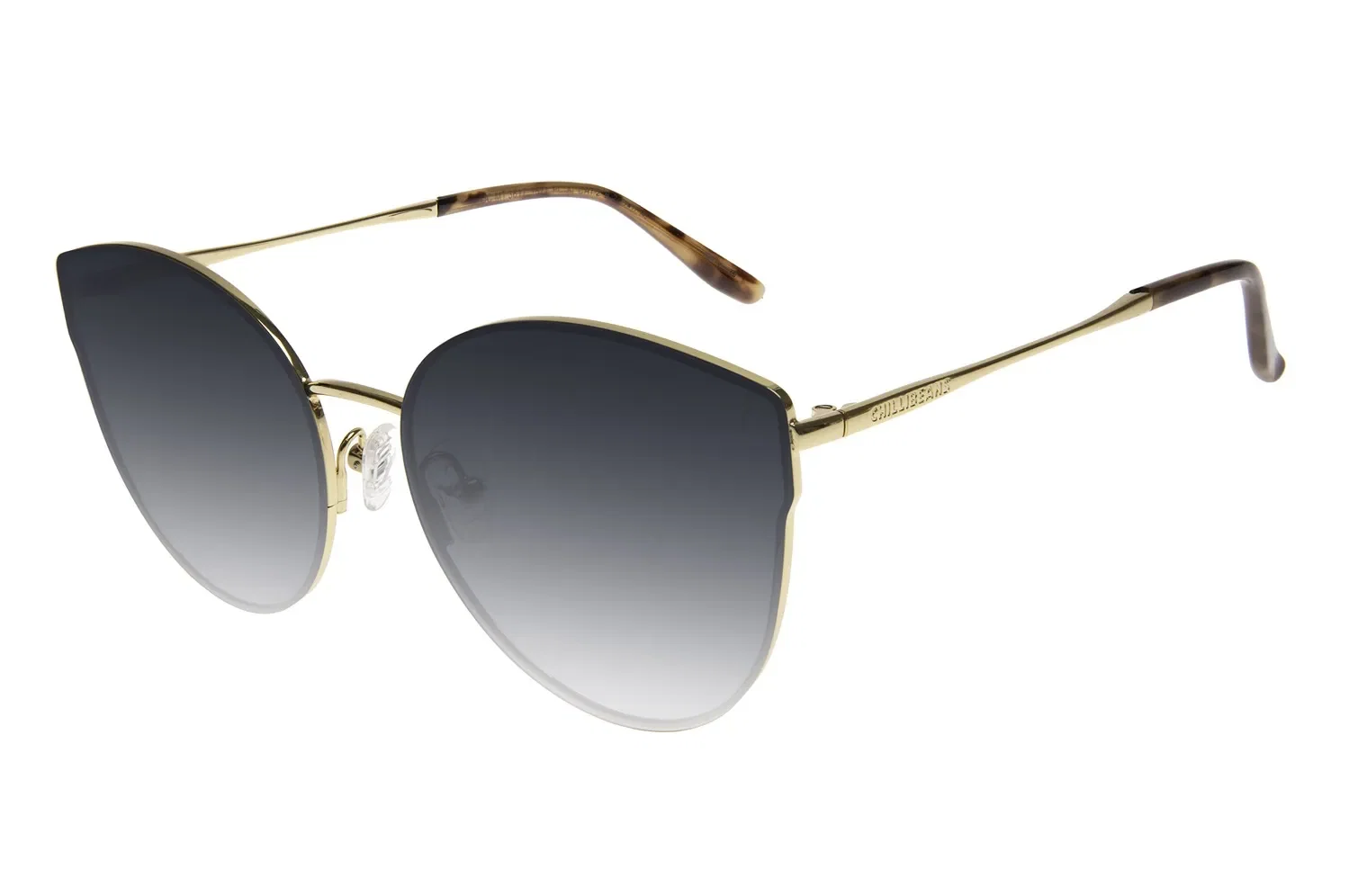 Óculos de Sol Feminino Chilli Beans Gatinho Metal Dourado — imagem 1