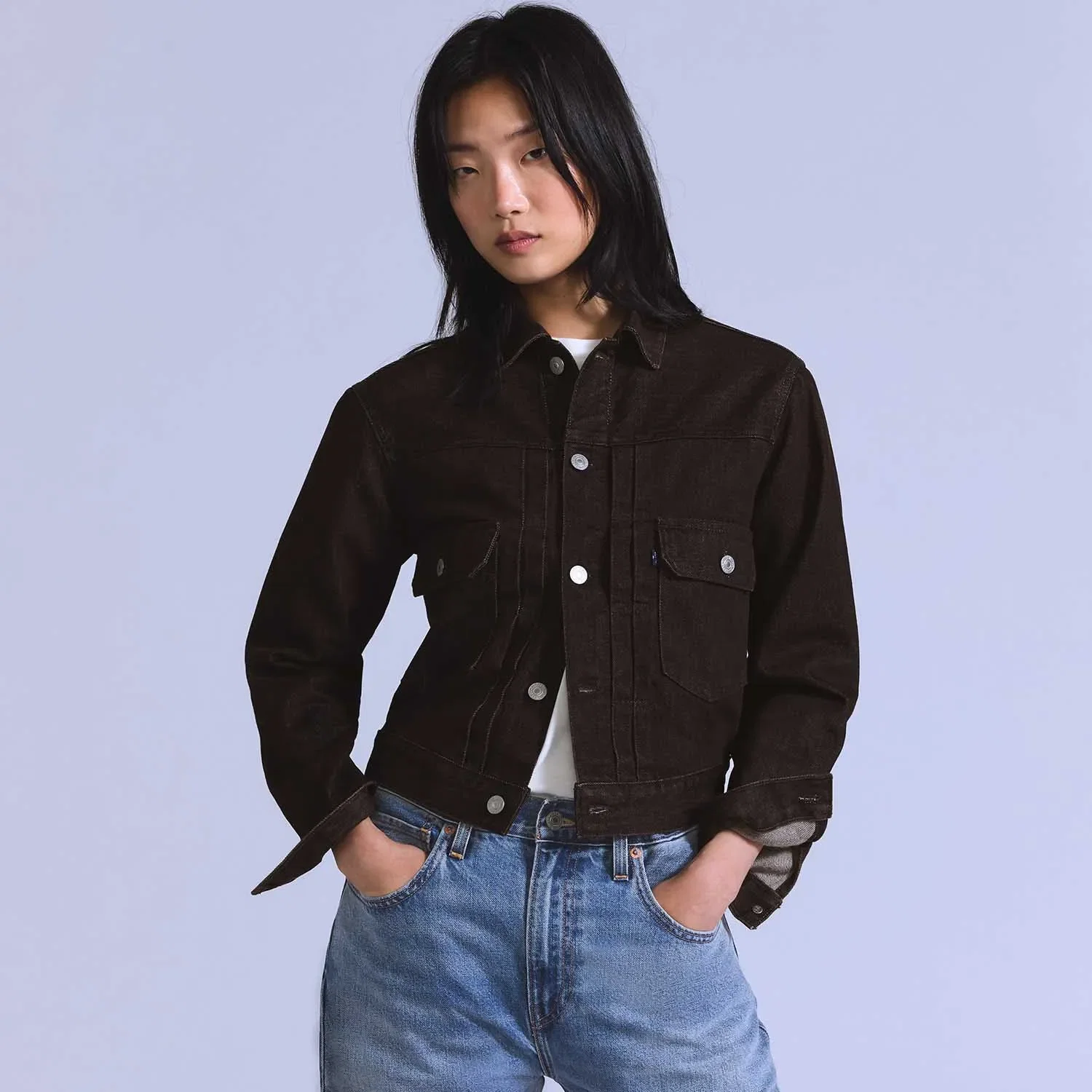 Jaqueta Levi's® Blue Tab Classic Type II Marrom