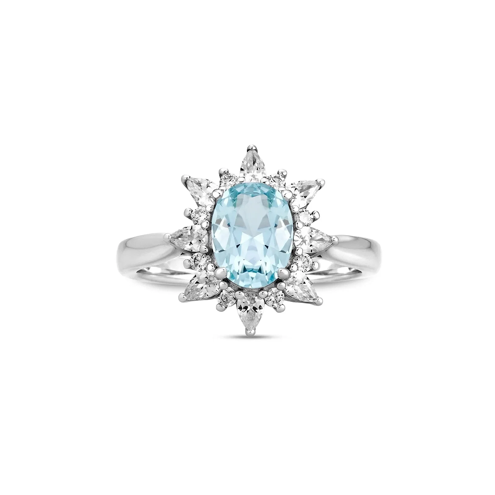 Anel Life Nuance em Prata 925 com Zircônia Azul e Incolor