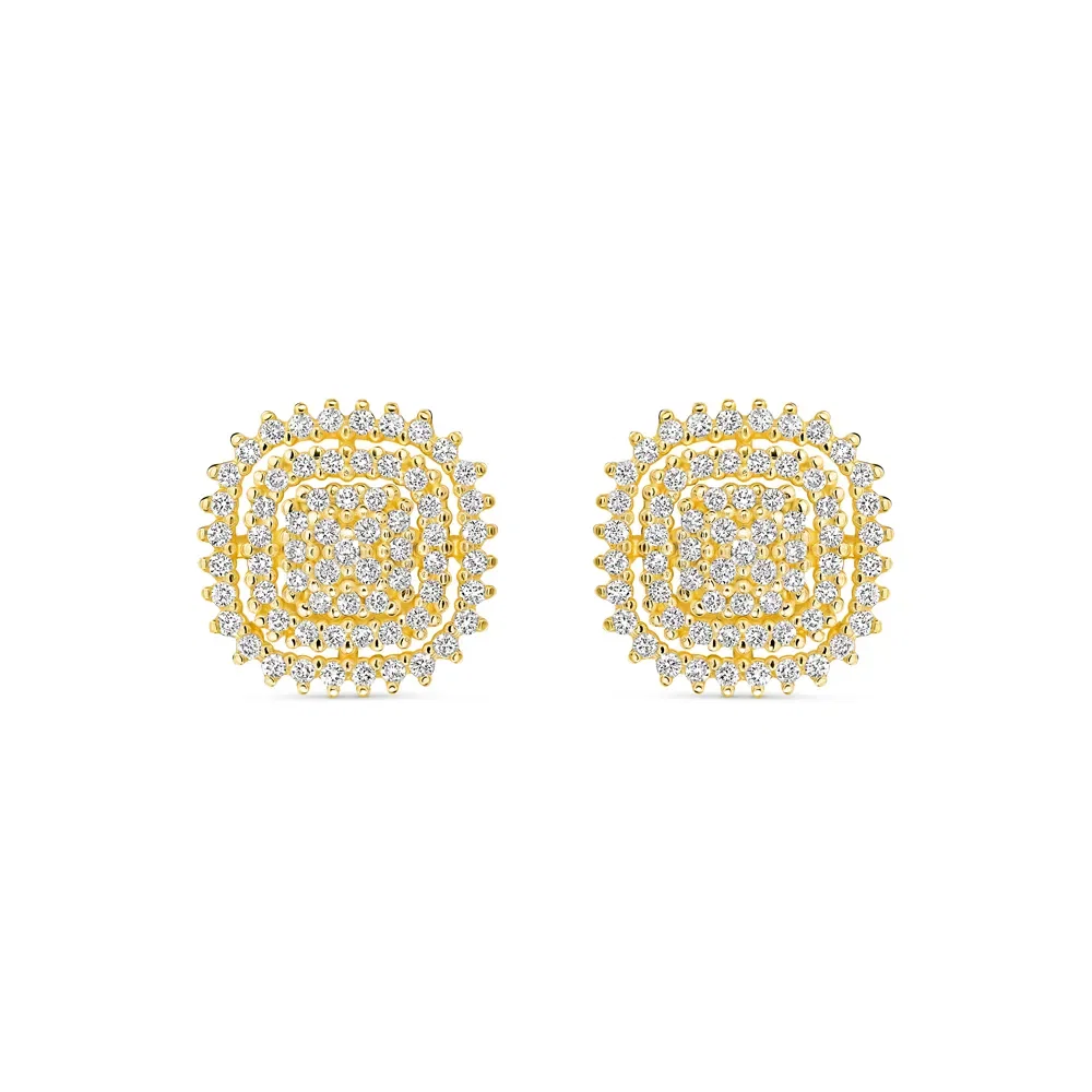 Brinco Clássico Especial em Ouro Amarelo 18k com Diamantes — imagem 1