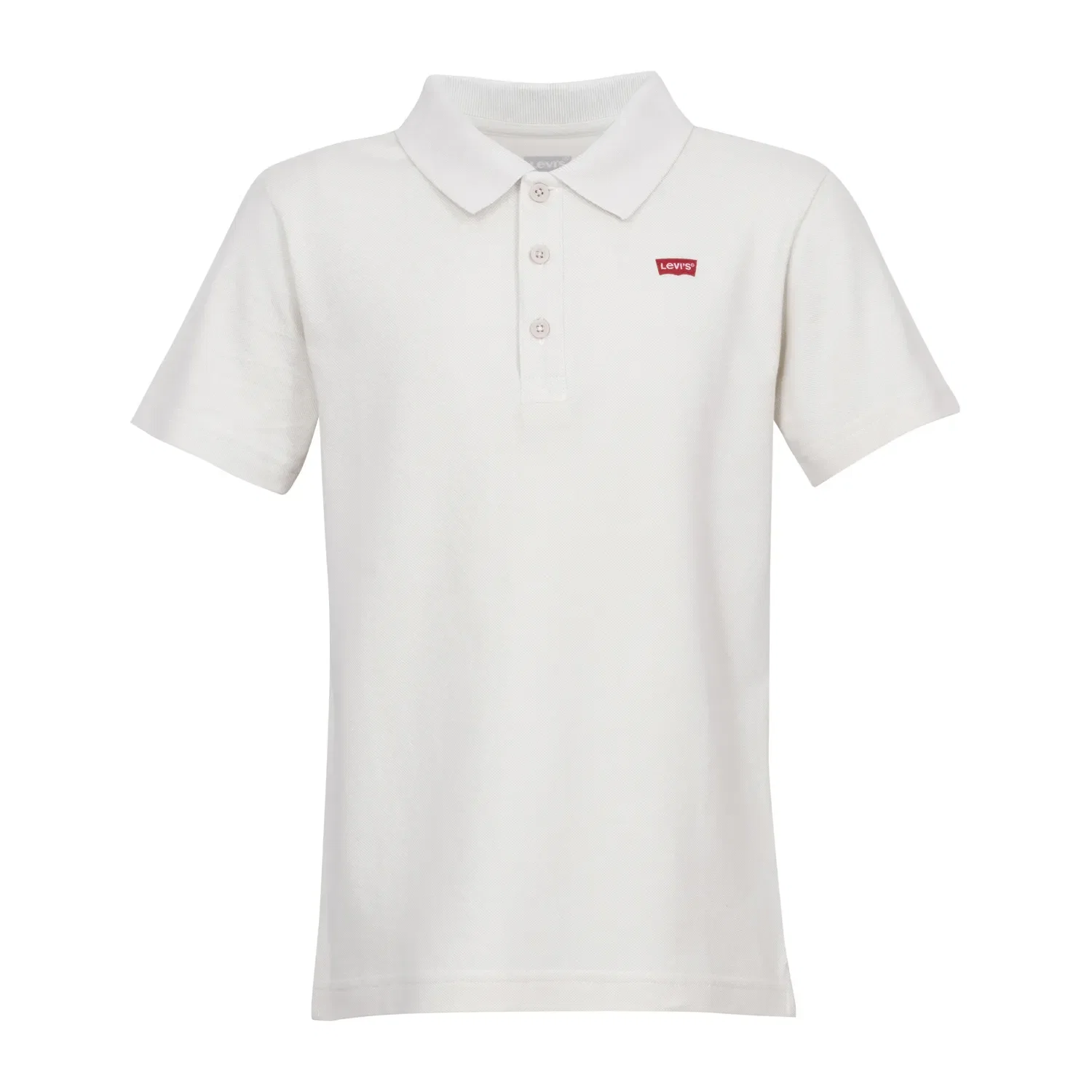 Camisa Polo Levi's® Infantil Batwing Branca Manga Curta
