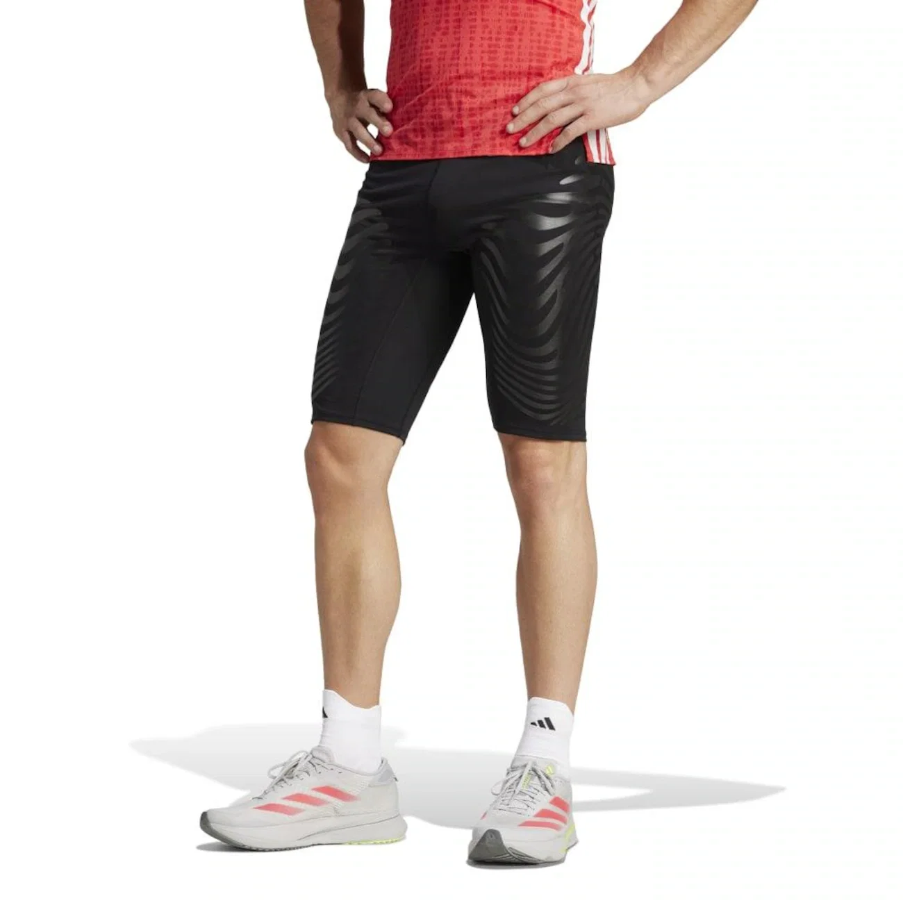 Calça Legging Curta de Corrida Adidas Adizero Control Masculina — imagem 1