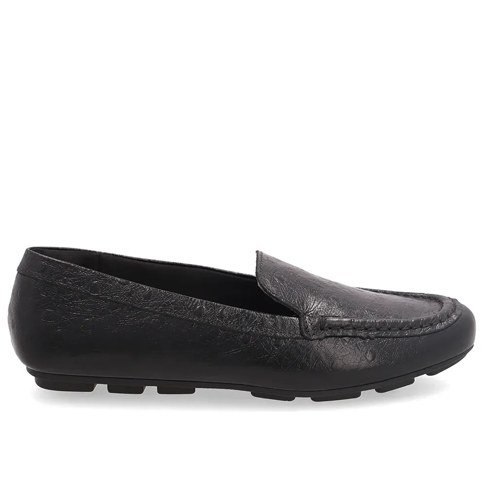 Loafer Em Couro Preto Texturizado — imagem 1
