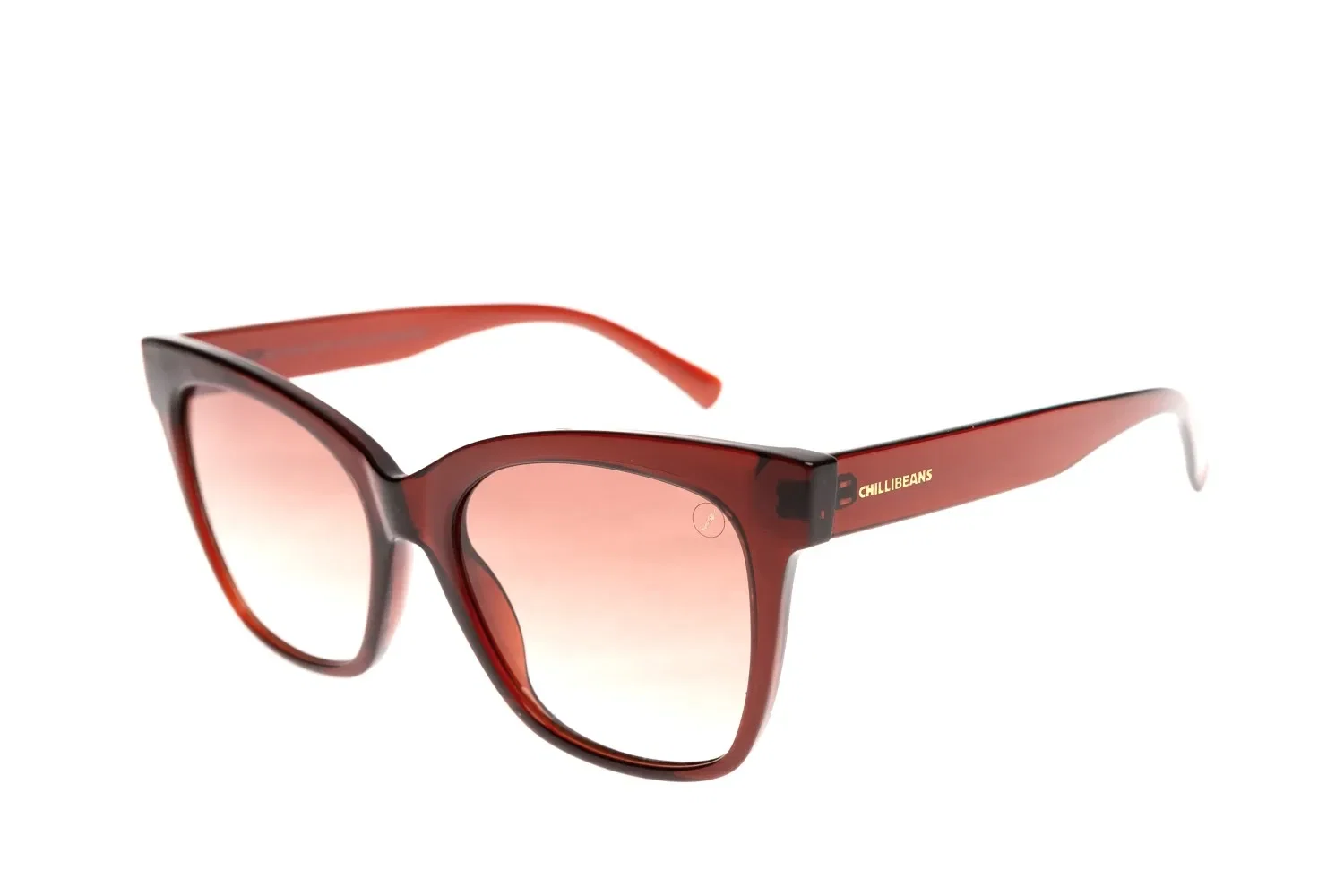 Óculos de Sol Feminino Chilli Beans Quadrado BF Degradê Marrom