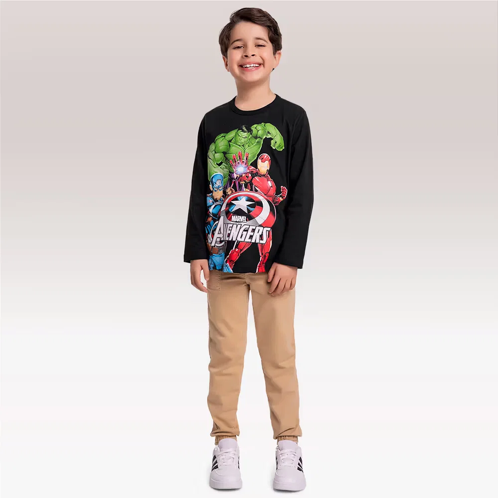 Camiseta manga longa Avengers — imagem 1