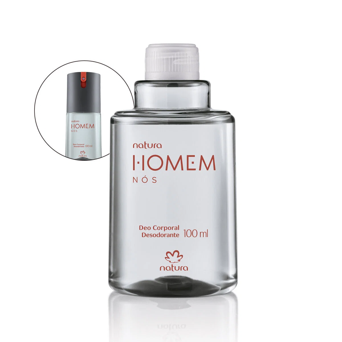 Refil Desodorante Corporal Natura Homem Nós 100 ml — imagem 1