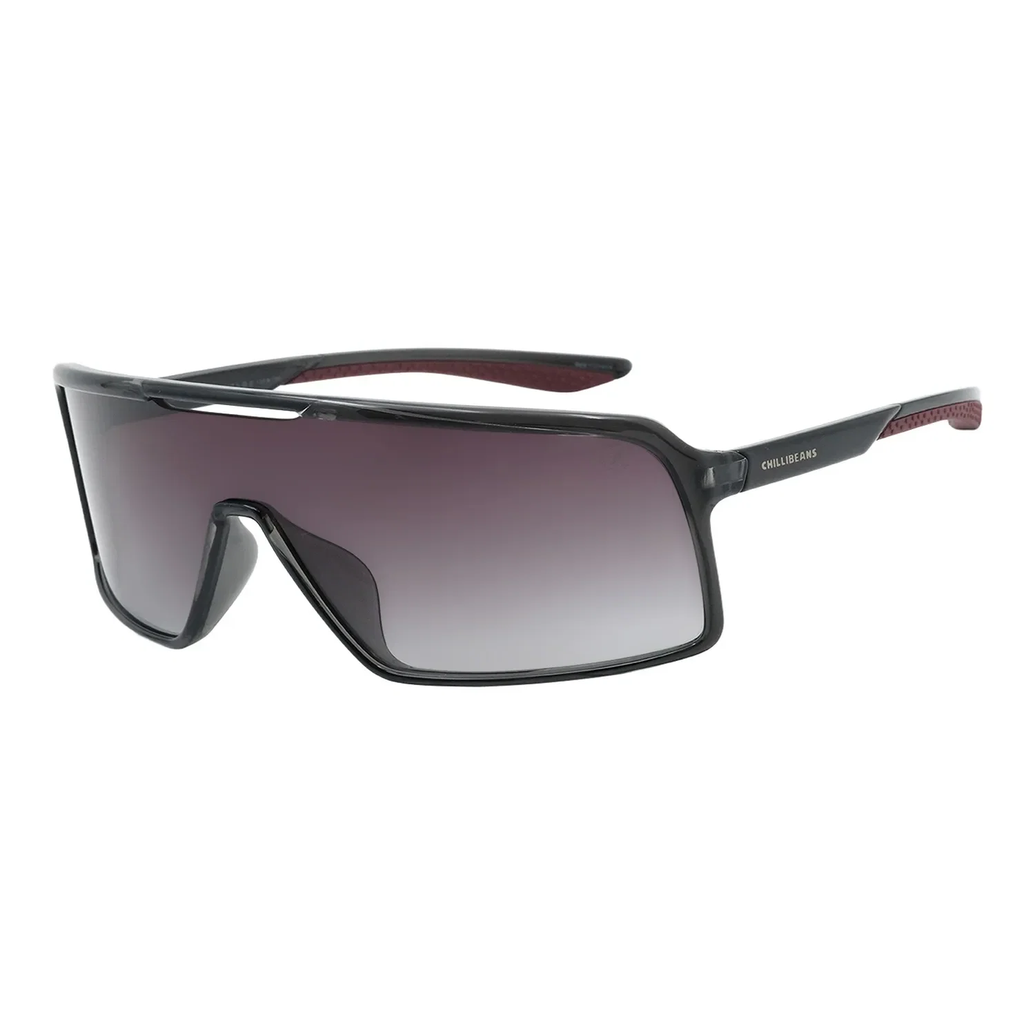 Óculos de Sol Masculino Chilli Beans Esporte Performance Degrade Cinza — imagem 1