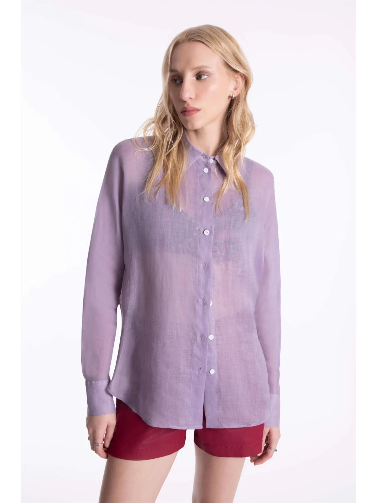 Camisa Rami Sleeve Over Rosa Dusty — imagem 1