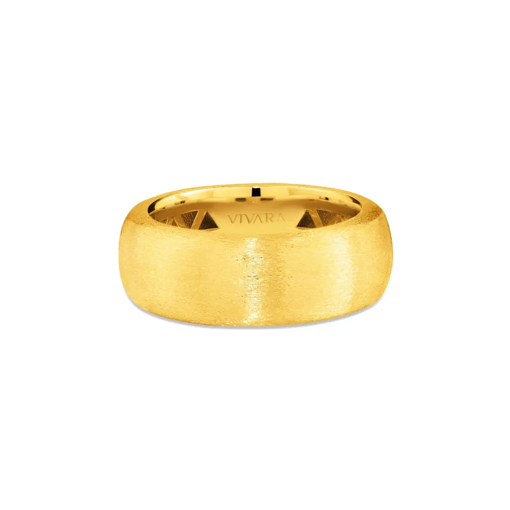 Anel Allure Escovado em Ouro Amarelo 18k