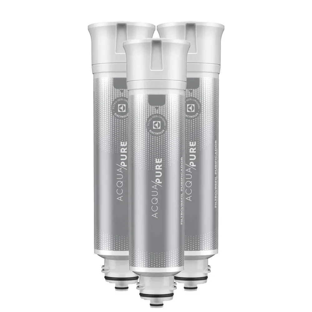 Kit 3 Filtros / Refis Originais de Água Acqua Pure para Purificador Electrolux PC02X/PE12A/PE12B/PE12G/PE12V/PE12P