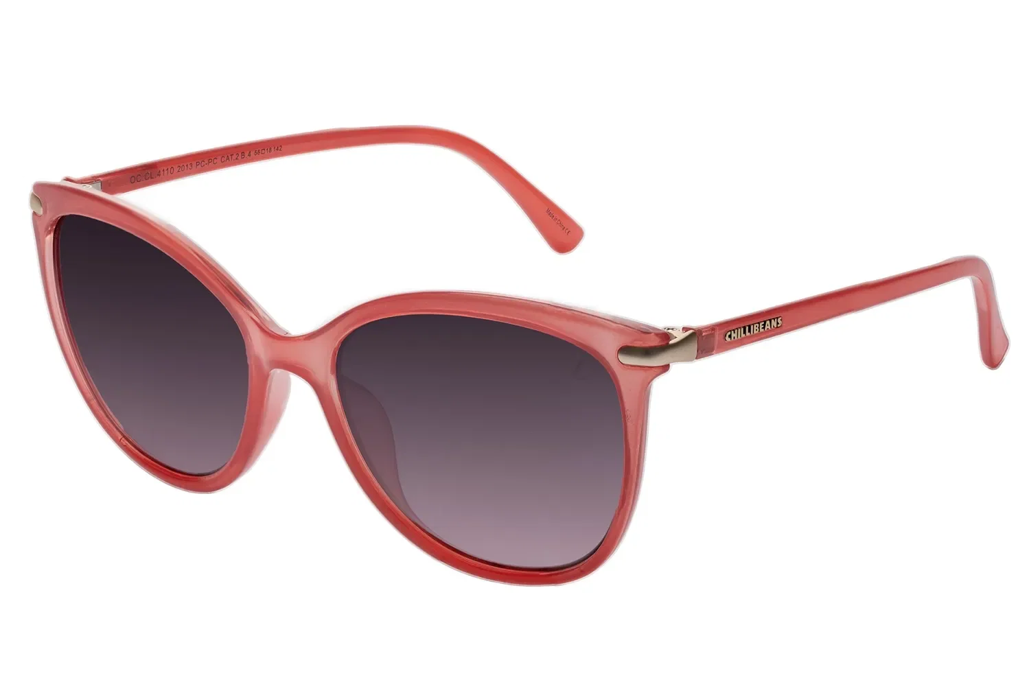 Óculos de Sol Feminino Chilli Beans Gatinho Policarbonato Rosa — imagem 1