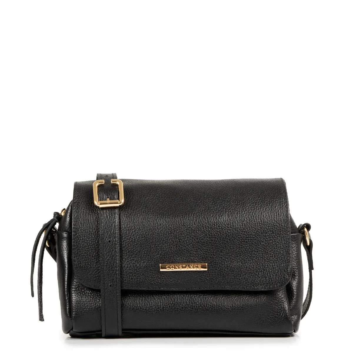 Bolsa Tiracolo Couro Preto — imagem 1