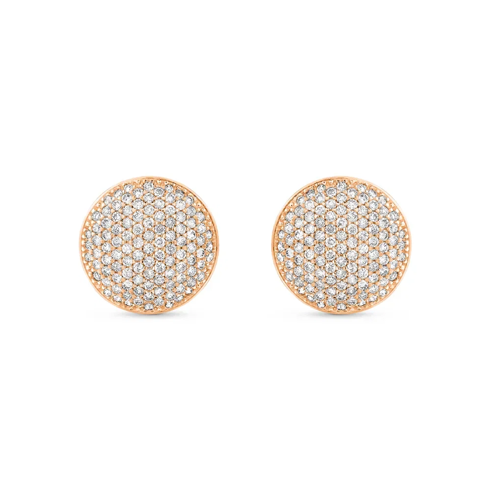 Brinco Glow em Ouro Rosé 18k com Diamantes — imagem 1