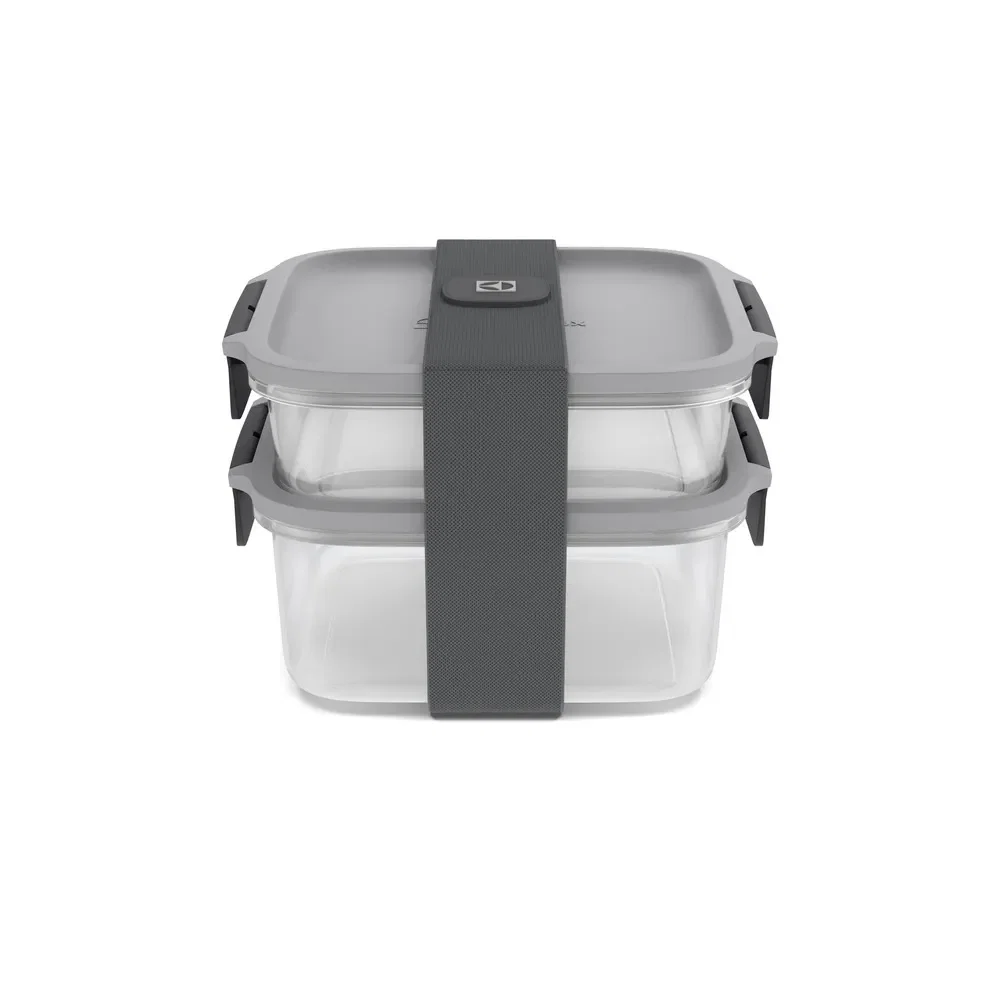Kit Marmiteira Lunch Box Electrolux Plástico Cinza Resistente a Temperatura — imagem 1