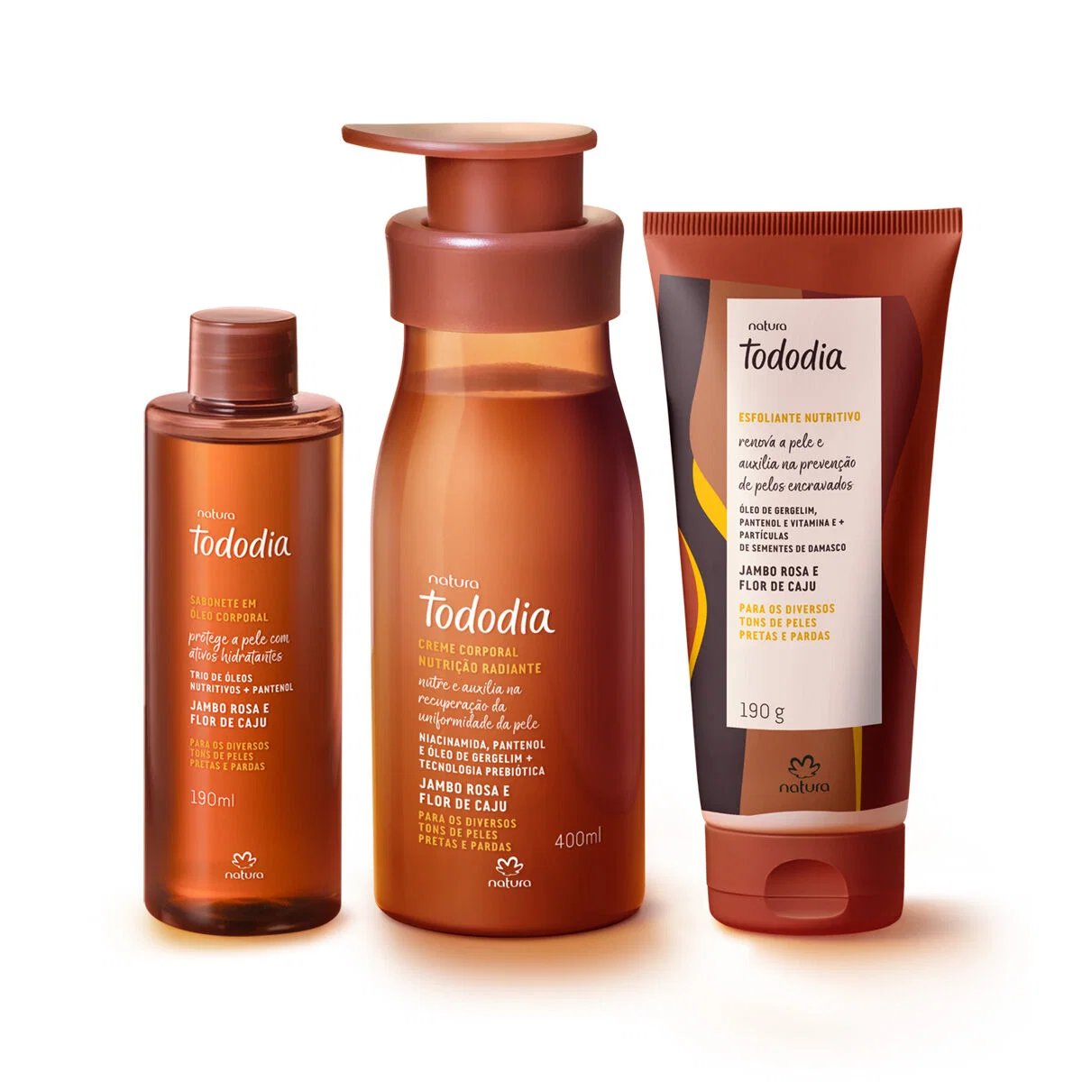 Kit Tododia Jambo Rosa e Flor de Caju Hidratação e Esfoliação — imagem 1